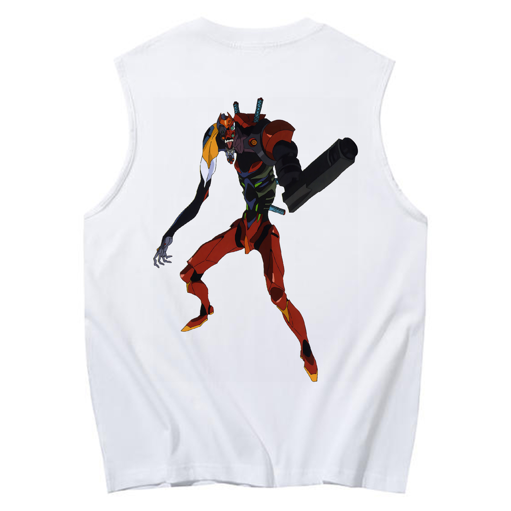 （画像用） EVA 新世紀エヴァンゲリオン コットン100％タンクトップ（背面プリント）