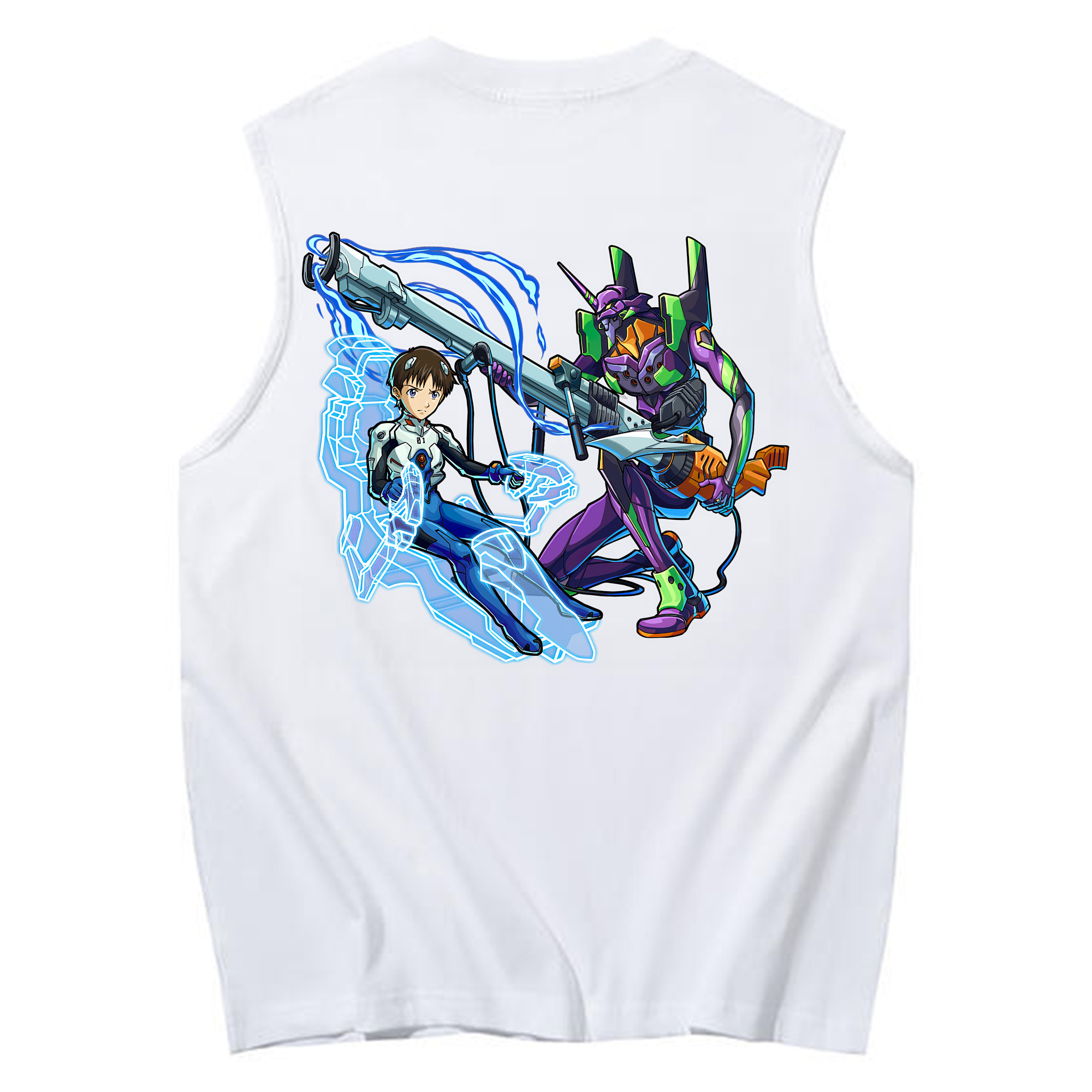 （画像用） EVA 新世紀エヴァンゲリオン コットン100％タンクトップ（背面プリント）