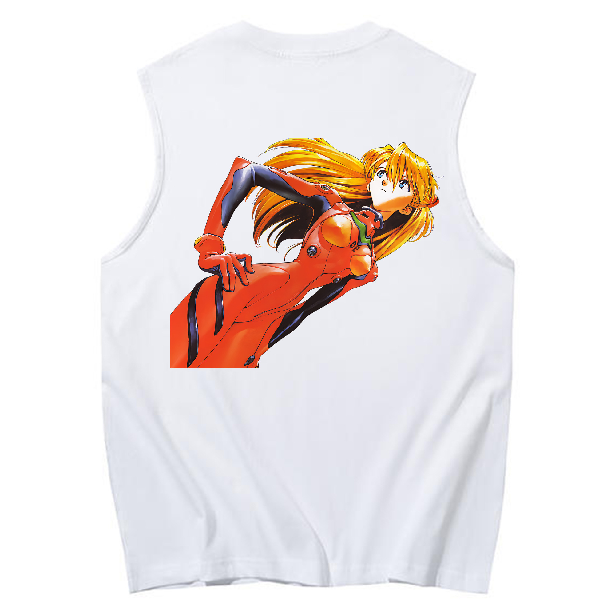 （画像用） EVA 新世紀エヴァンゲリオン コットン100％タンクトップ（背面プリント）
