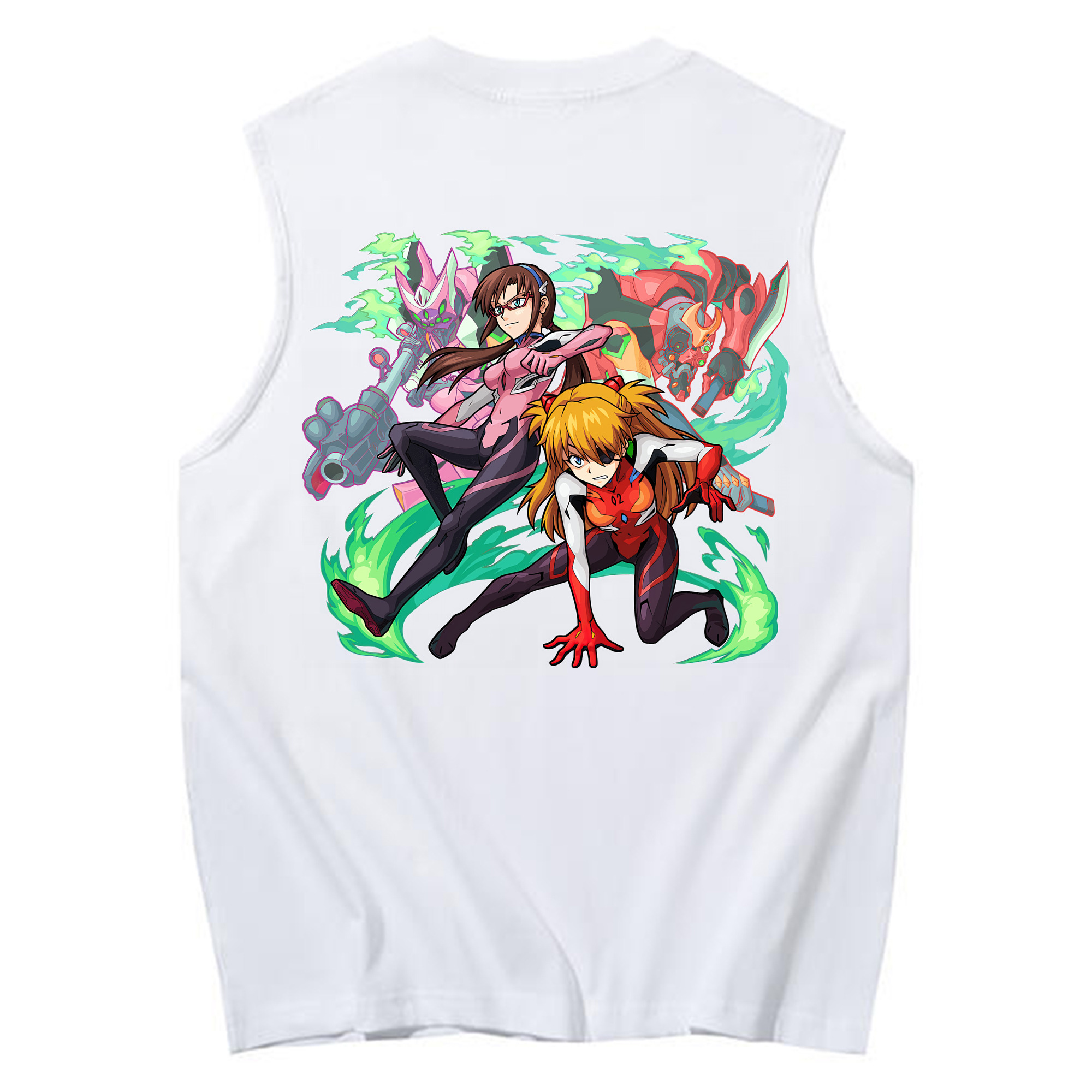 （画像用） EVA 新世紀エヴァンゲリオン コットン100％タンクトップ（背面プリント）