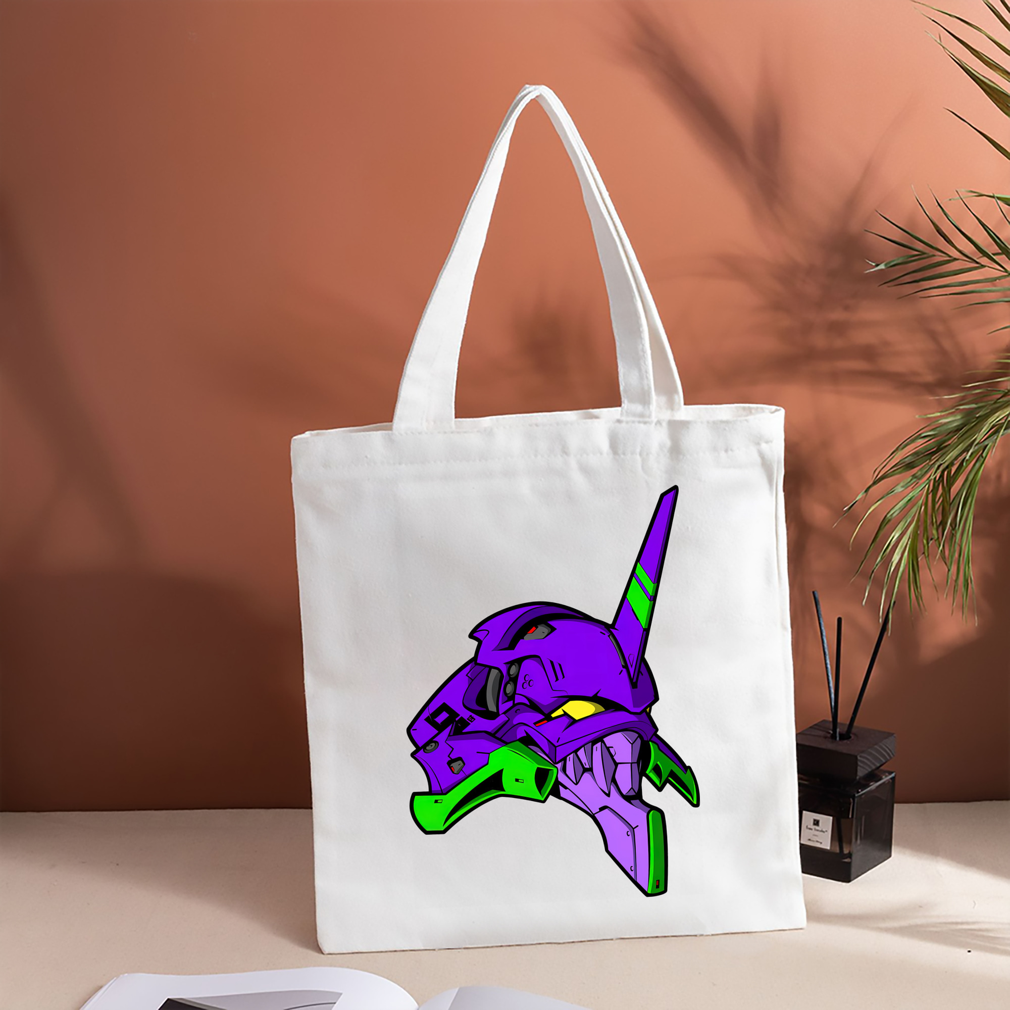 EVA 新世紀エヴァンゲリオン 縦型キャンバス生地手提げバッグ　トートバッグ
