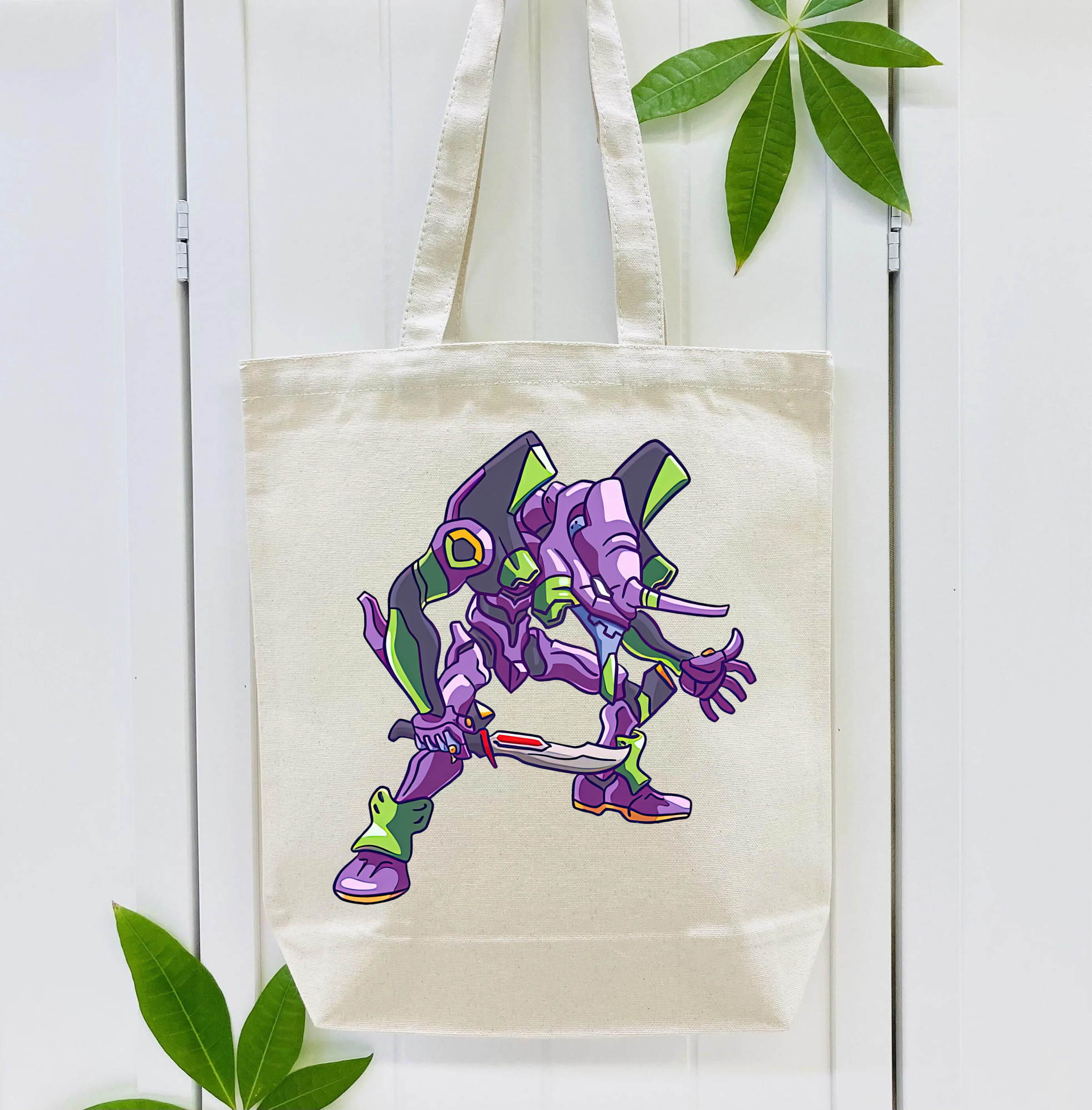 EVA 新世紀エヴァンゲリオン 縦型キャンバス生地手提げバッグ　トートバッグ