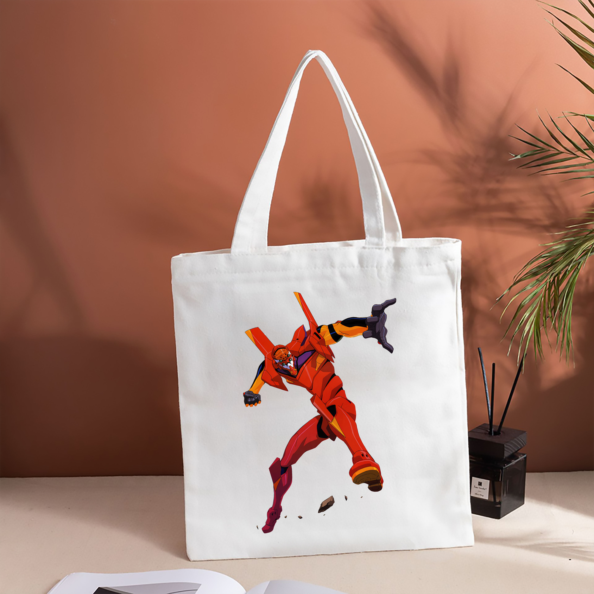 EVA 新世紀エヴァンゲリオン 縦型キャンバス生地手提げバッグ　トートバッグ