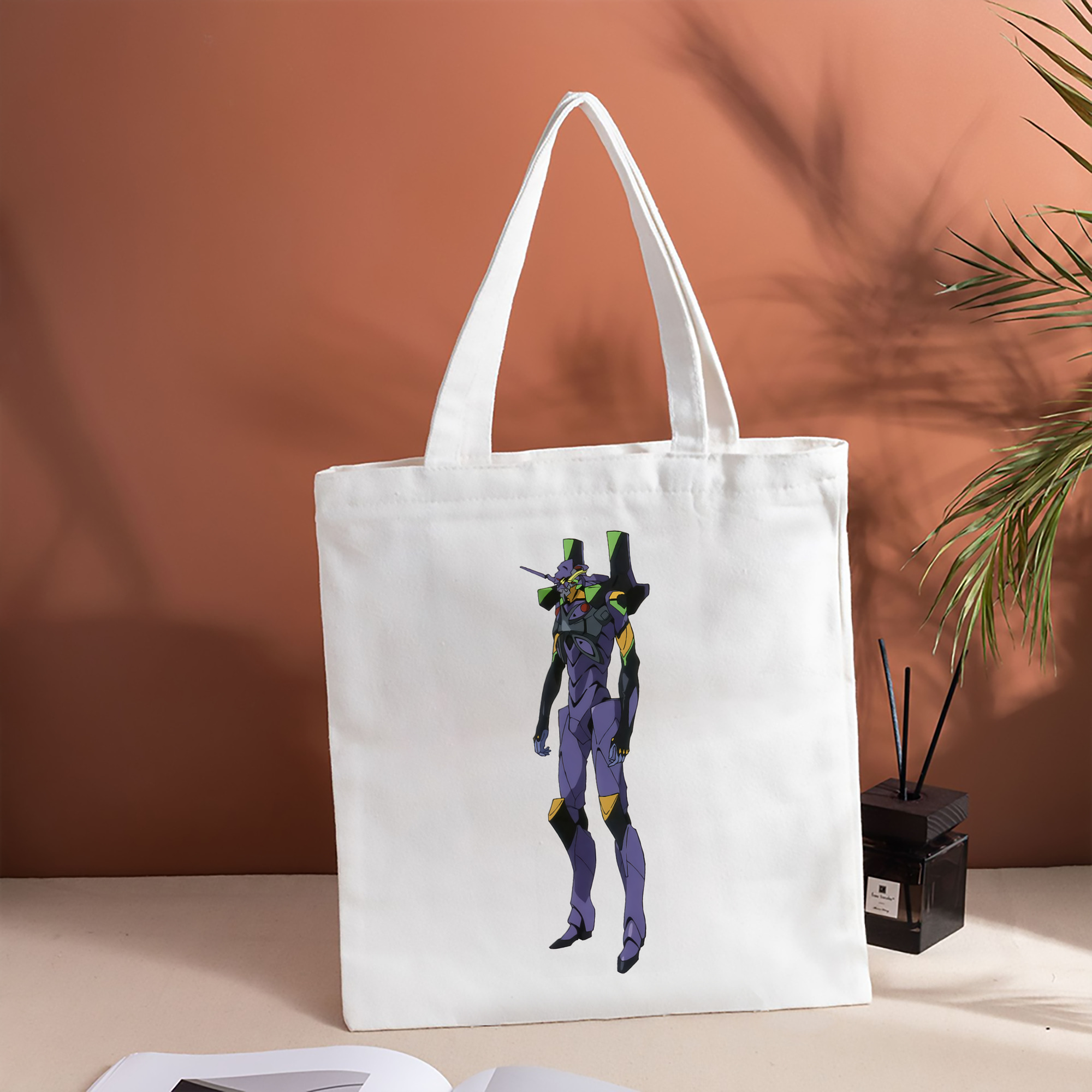 EVA 新世紀エヴァンゲリオン 縦型キャンバス生地手提げバッグ　トートバッグ
