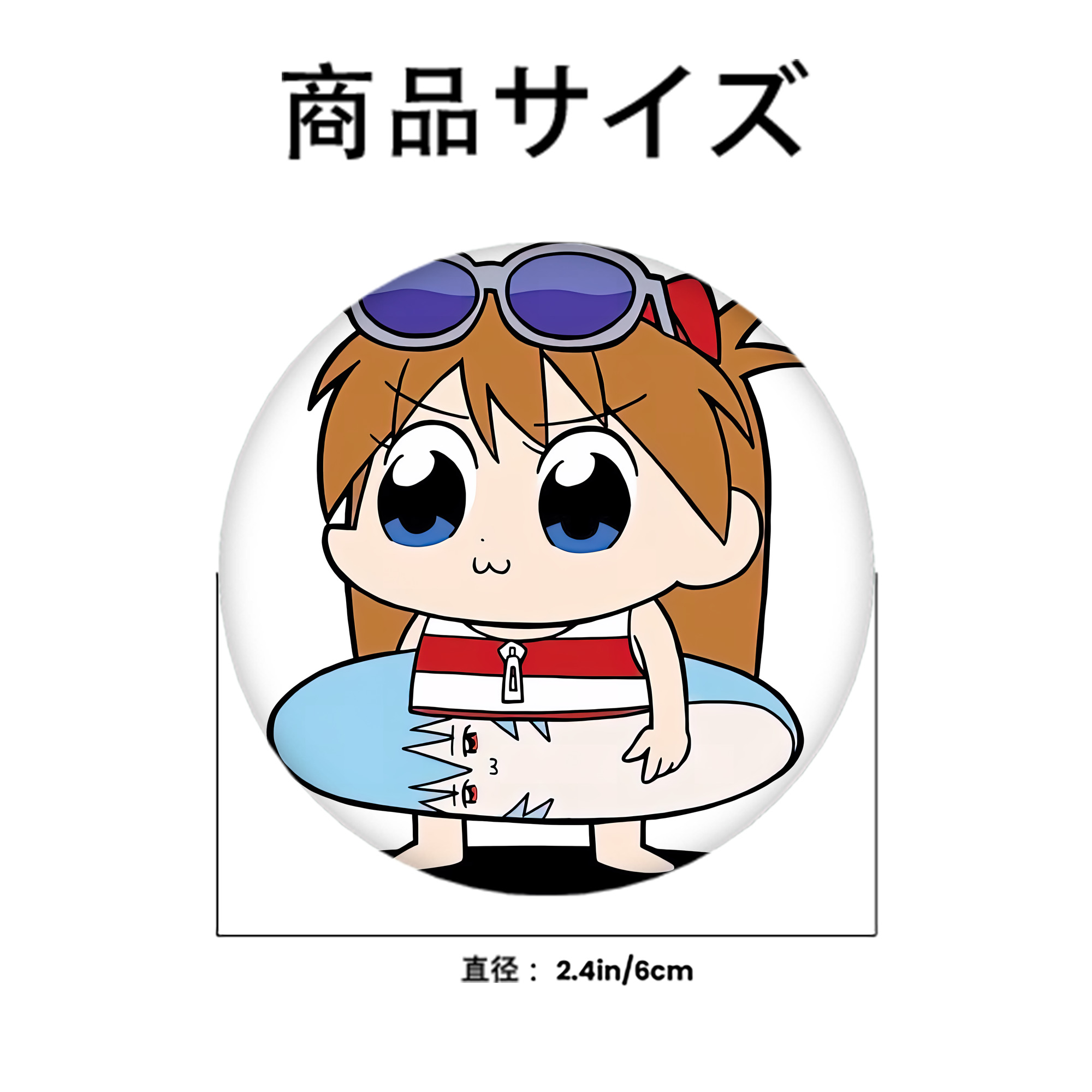 EVA 新世紀エヴァンゲリオン 6cm 缶バッジ 複数セット