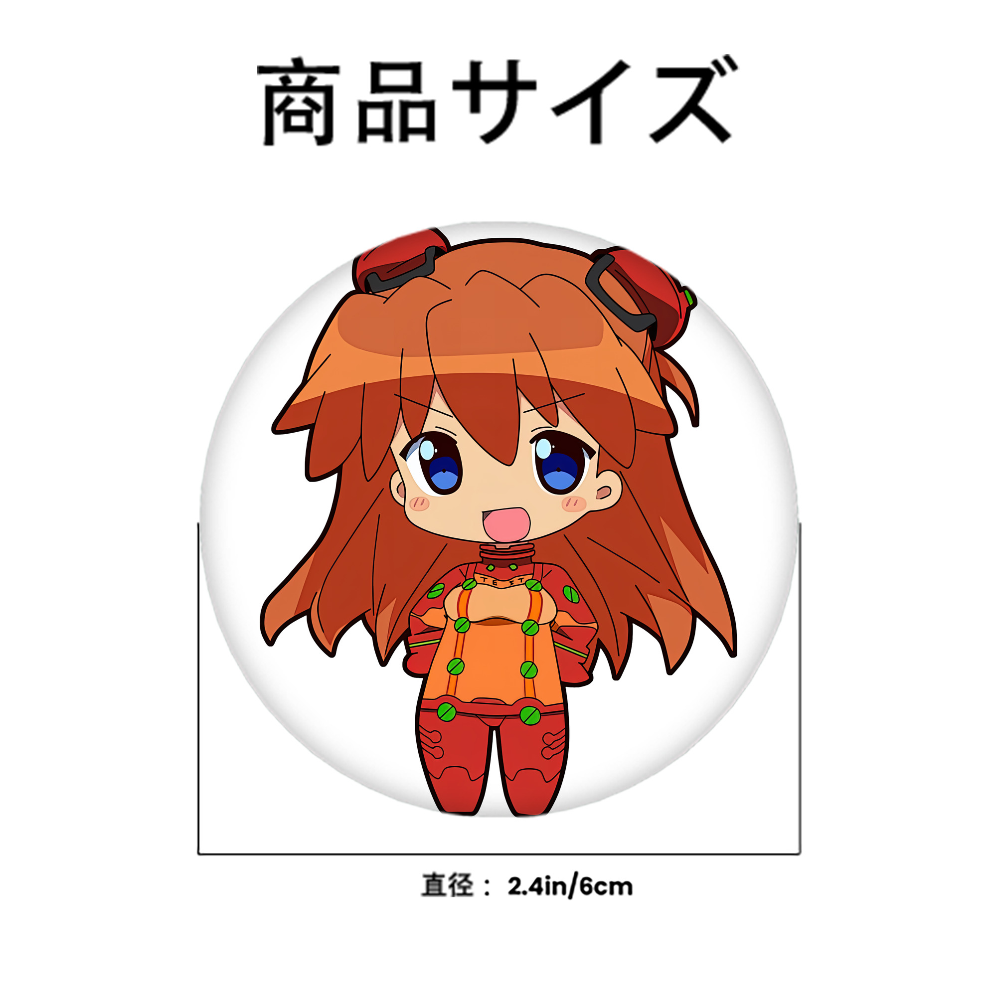 EVA 新世紀エヴァンゲリオン 6cm 缶バッジ 複数セット