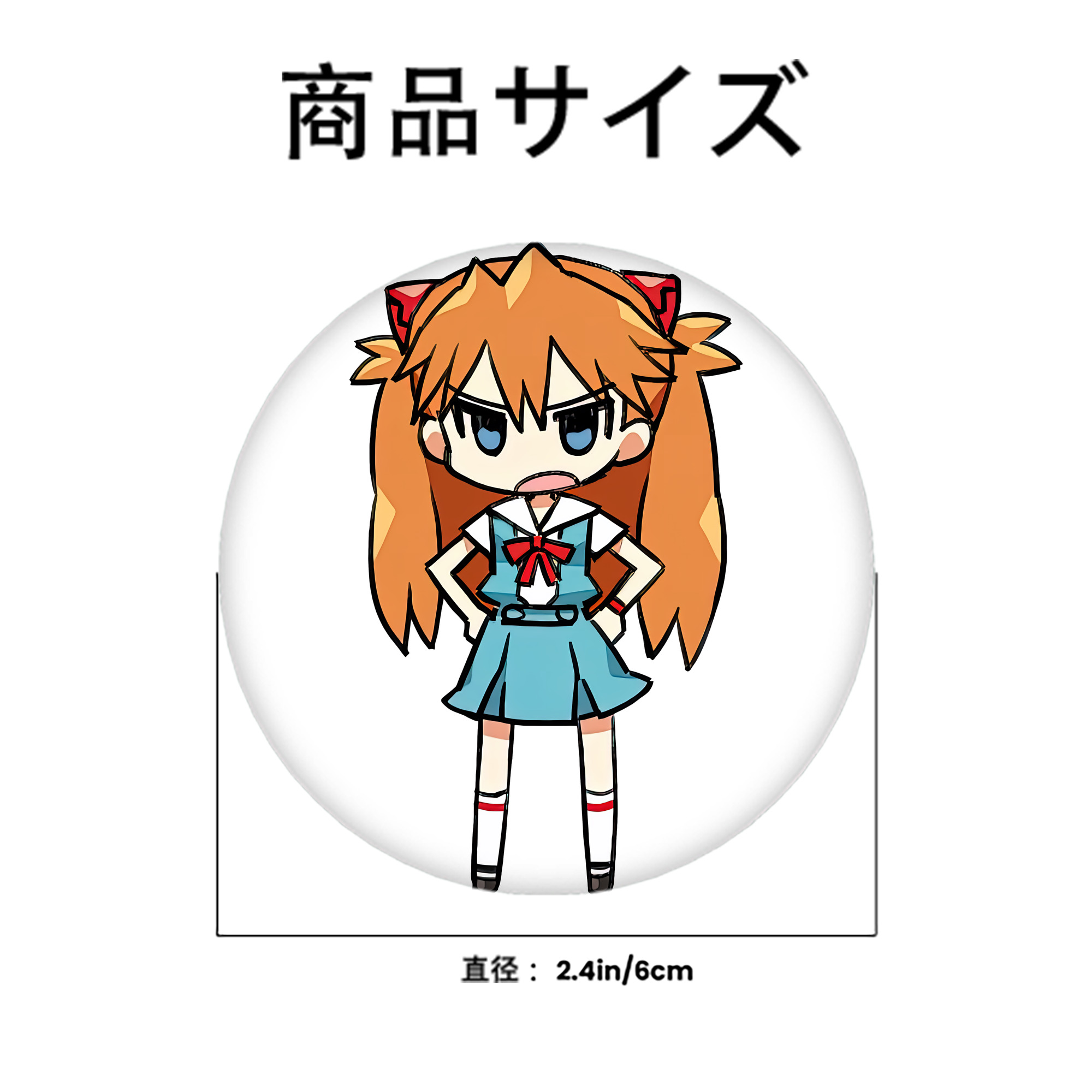 EVA 新世紀エヴァンゲリオン 6cm 缶バッジ 複数セット