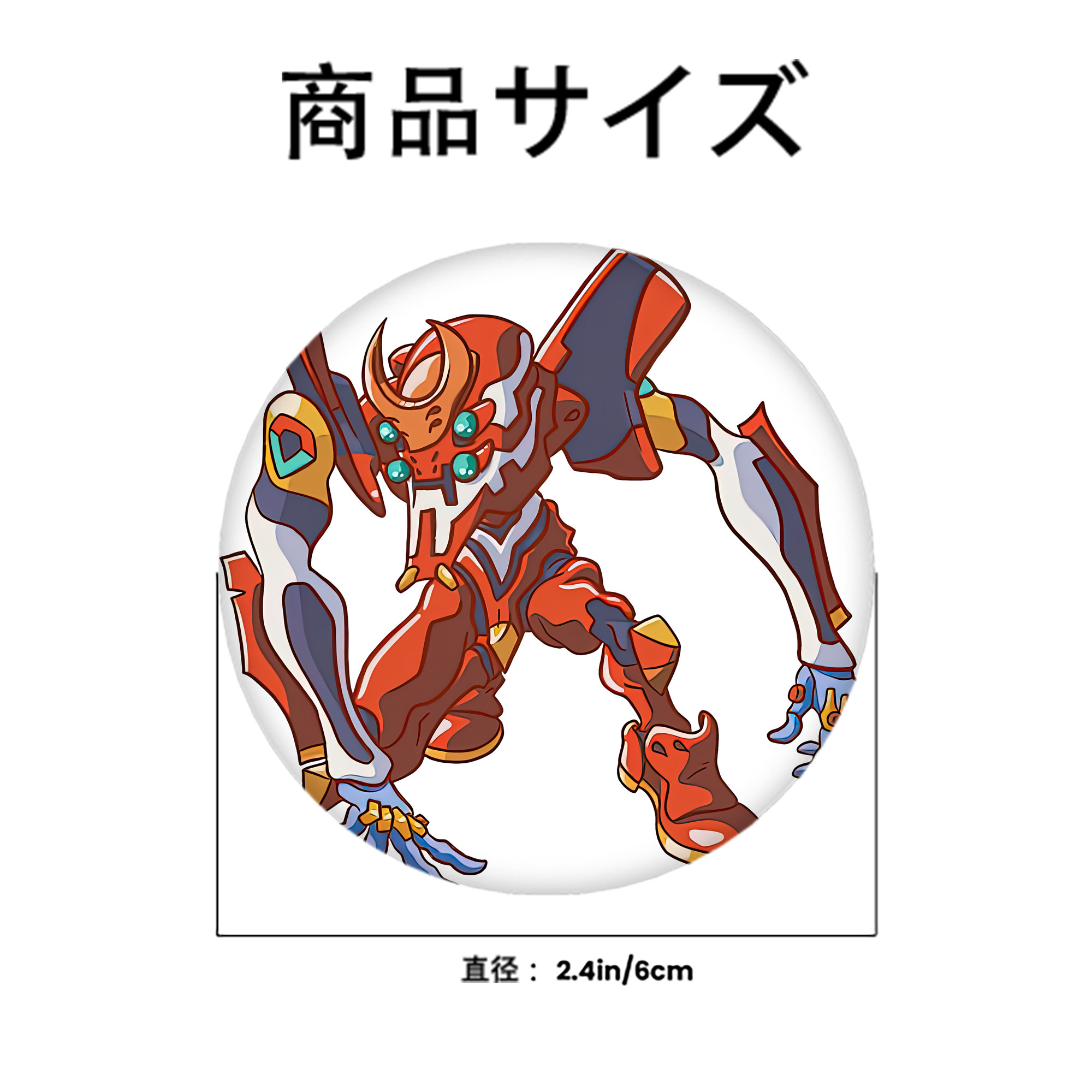 EVA 新世紀エヴァンゲリオン 6cm 缶バッジ 複数セット