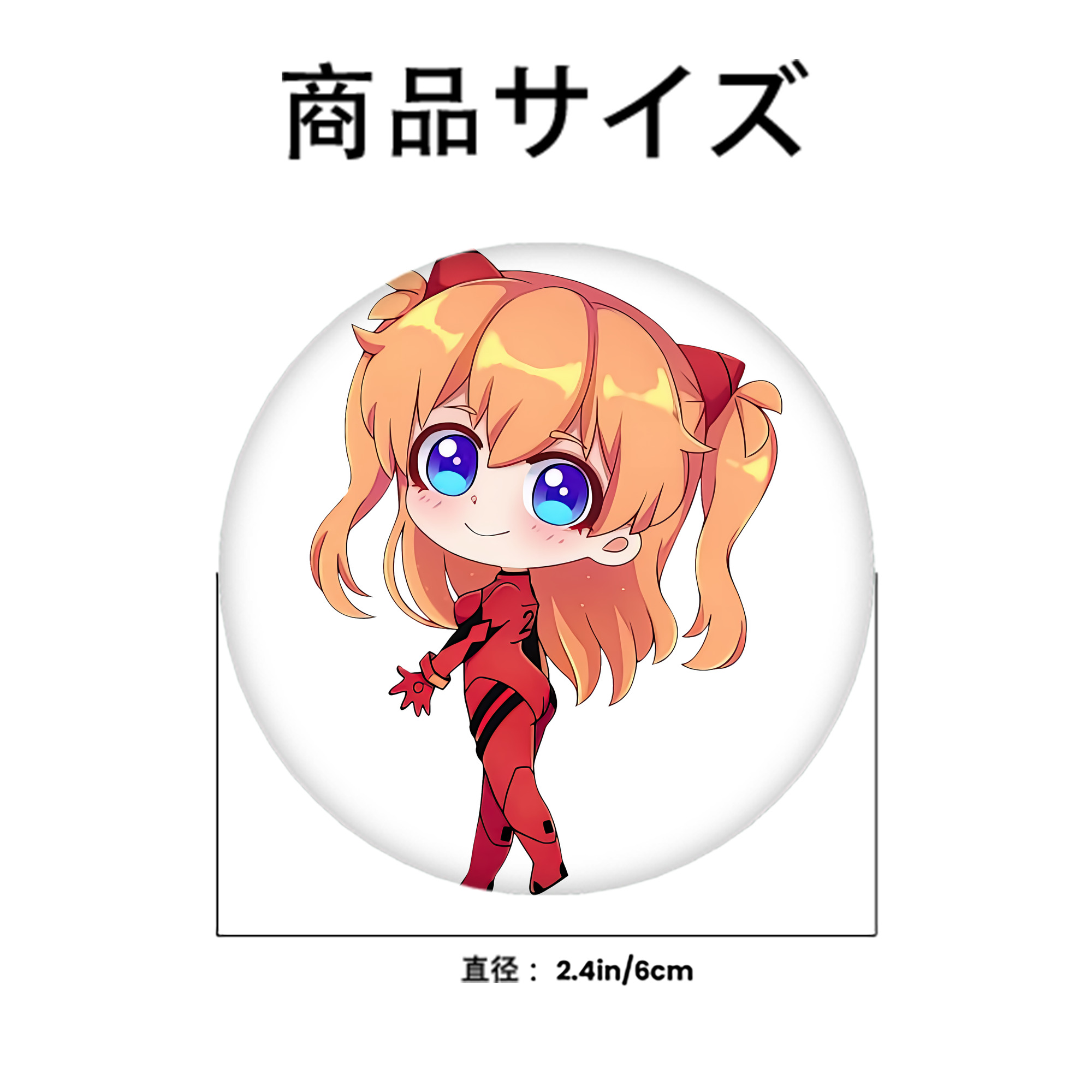 EVA 新世紀エヴァンゲリオン 6cm 缶バッジ 複数セット