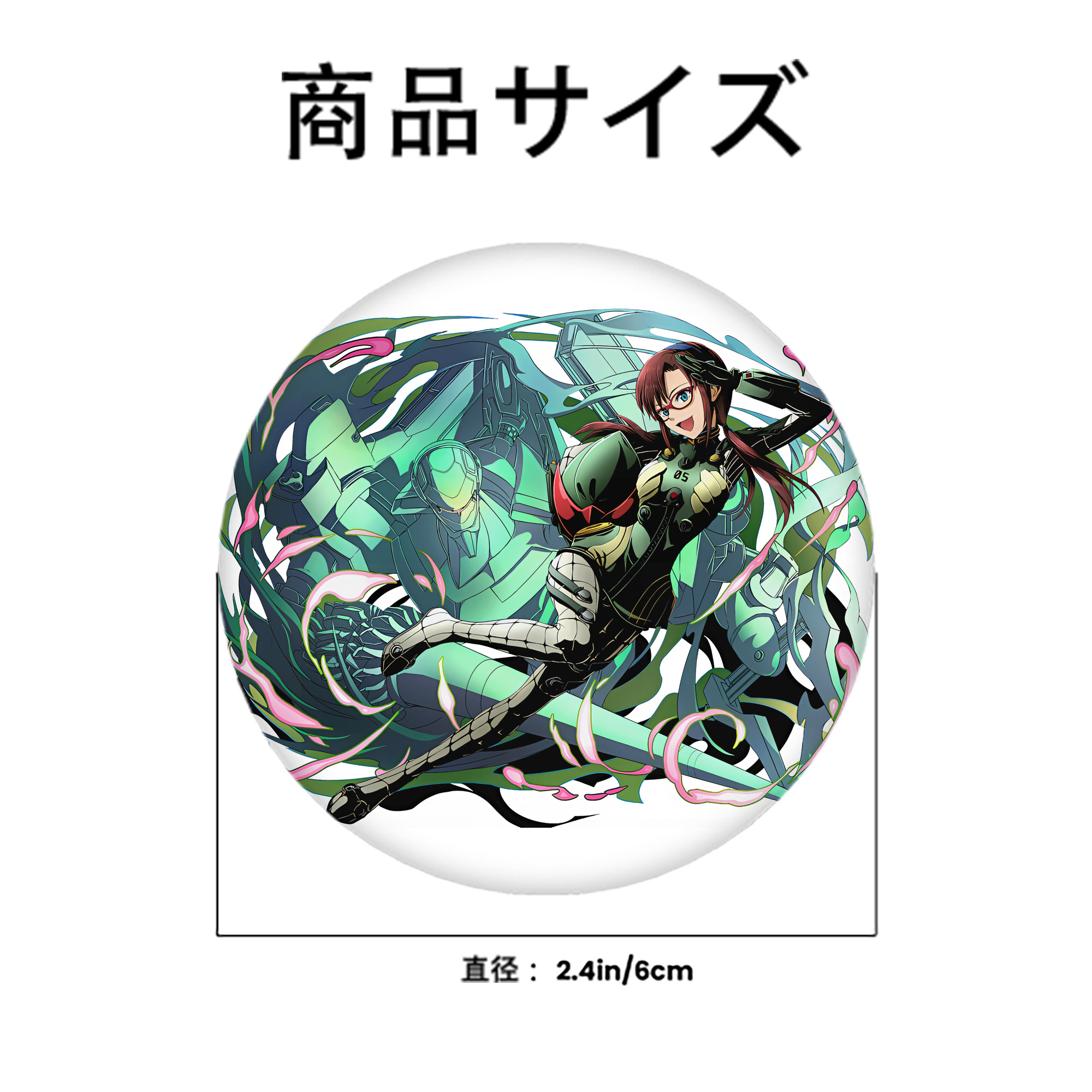 EVA 新世紀エヴァンゲリオン 6cm 缶バッジ 複数セット