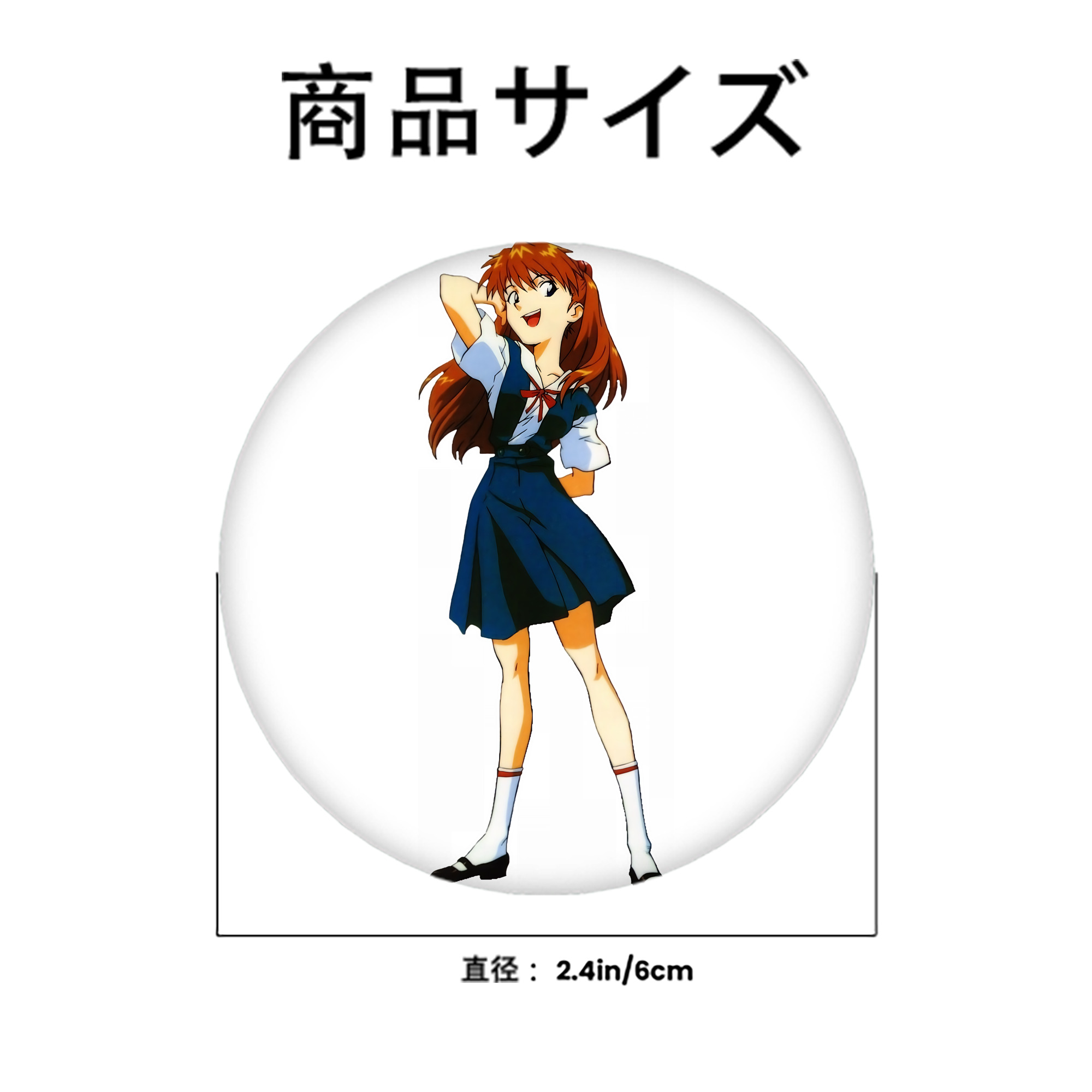 EVA 新世紀エヴァンゲリオン 6cm 缶バッジ 複数セット