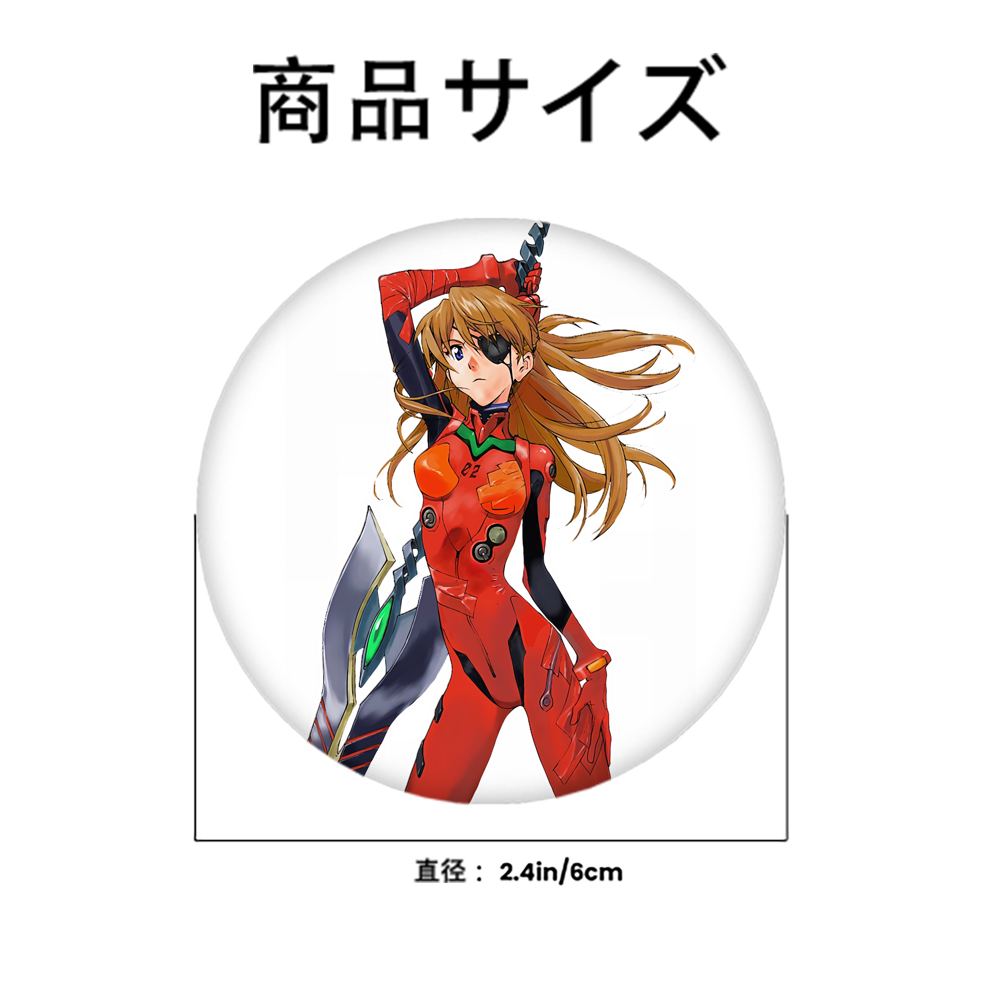 EVA 新世紀エヴァンゲリオン 6cm 缶バッジ 複数セット