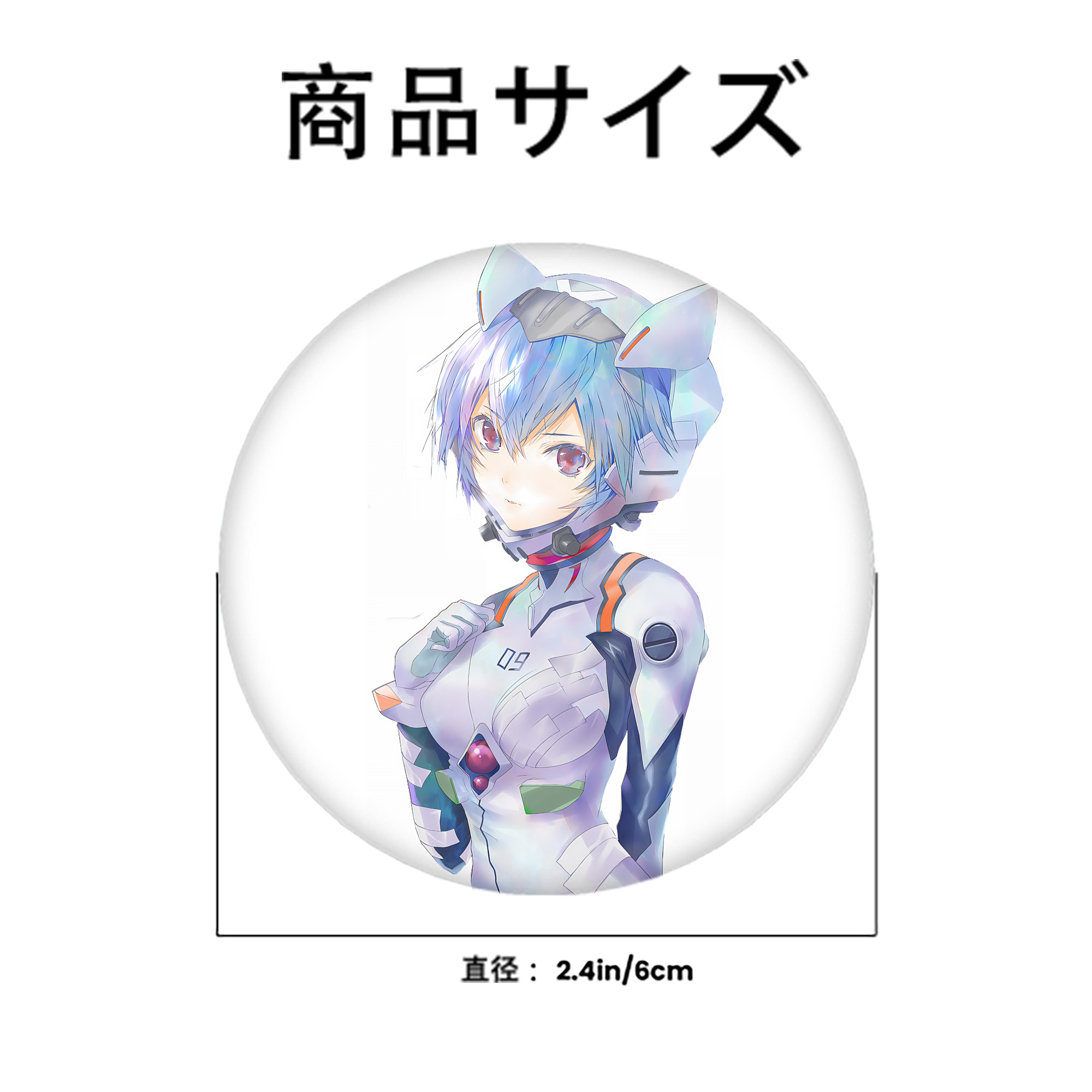 EVA 新世紀エヴァンゲリオン 6cm 缶バッジ 複数セット