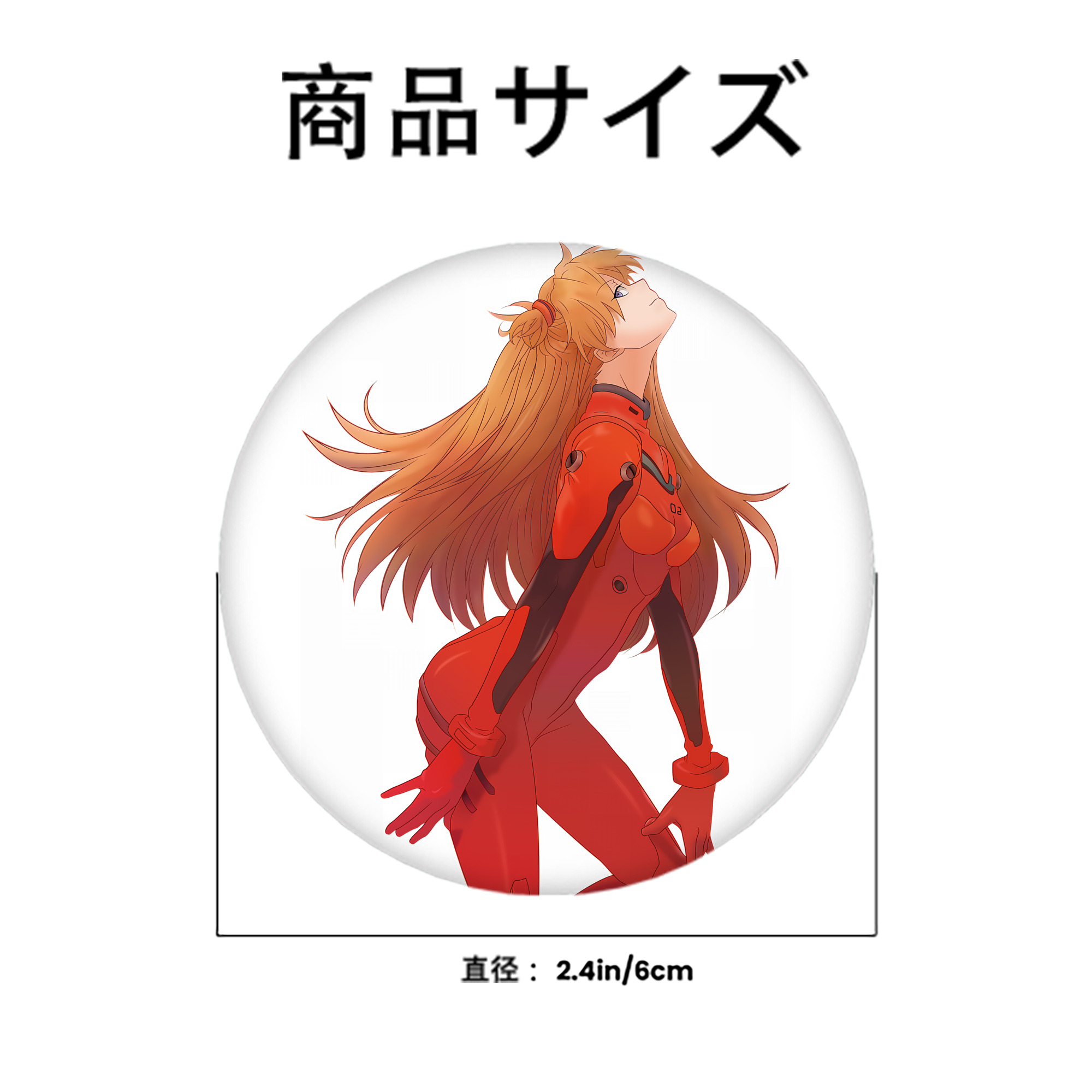 EVA 新世紀エヴァンゲリオン 6cm 缶バッジ 複数セット