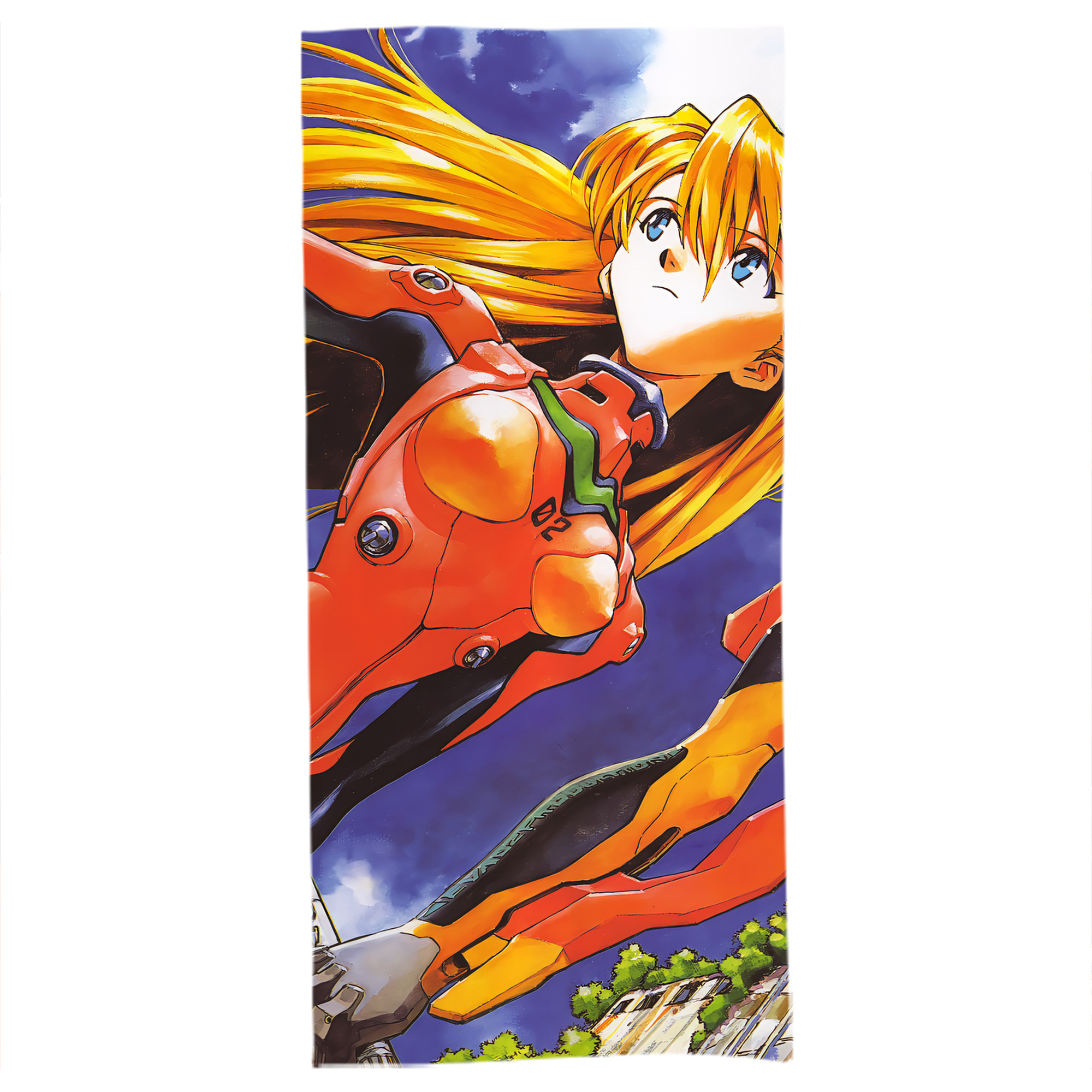 （画像用） EVA 新世紀エヴァンゲリオン 大判バスタオル 70×140cm 吸水速乾 柔らかい肌触り
