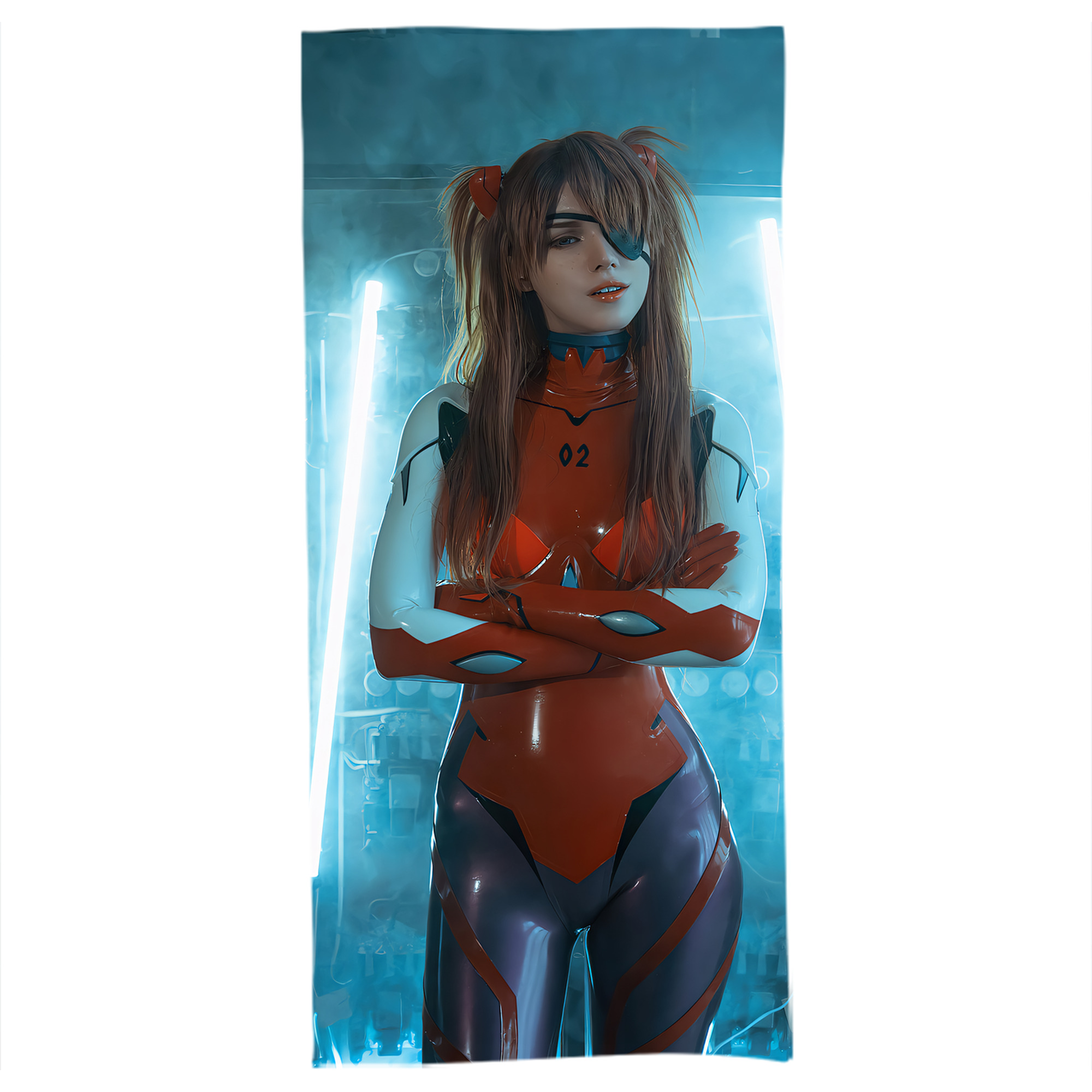 （画像用） EVA 新世紀エヴァンゲリオン 大判バスタオル 70×140cm 吸水速乾 柔らかい肌触り