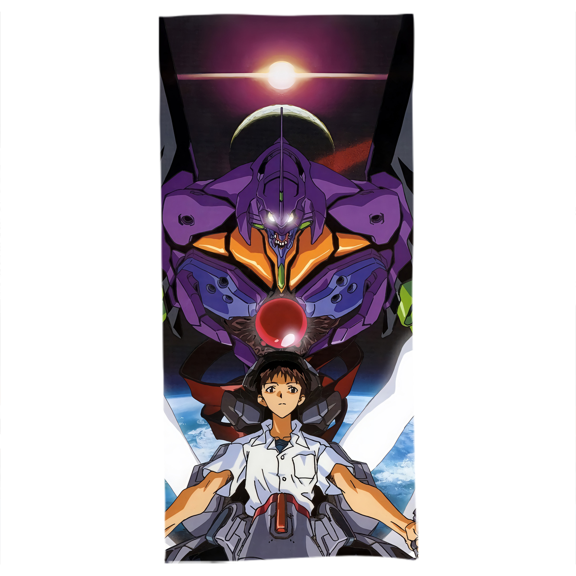 （画像用） EVA 新世紀エヴァンゲリオン 大判バスタオル 70×140cm 吸水速乾 柔らかい肌触り