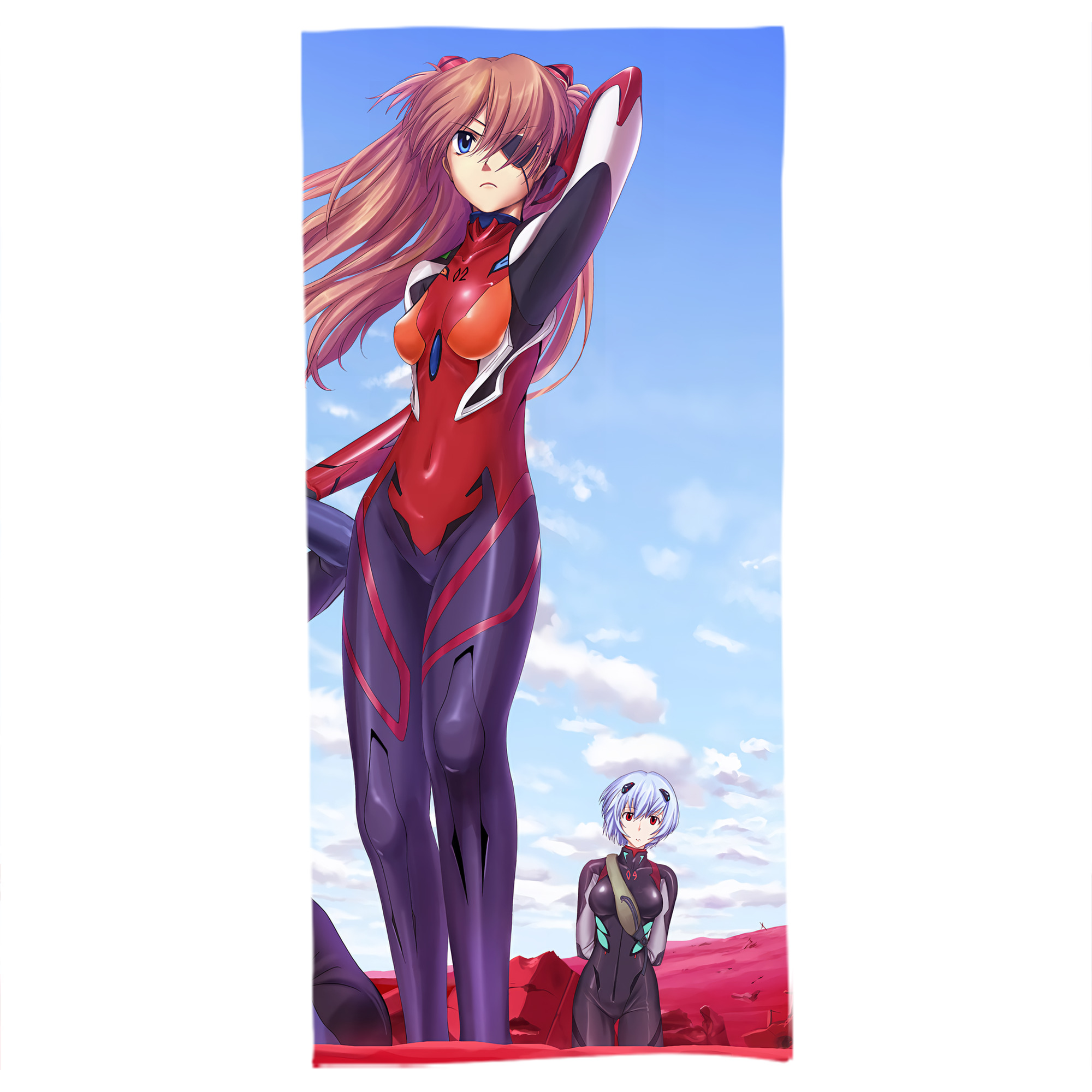 （画像用） EVA 新世紀エヴァンゲリオン 大判バスタオル 70×140cm 吸水速乾 柔らかい肌触り