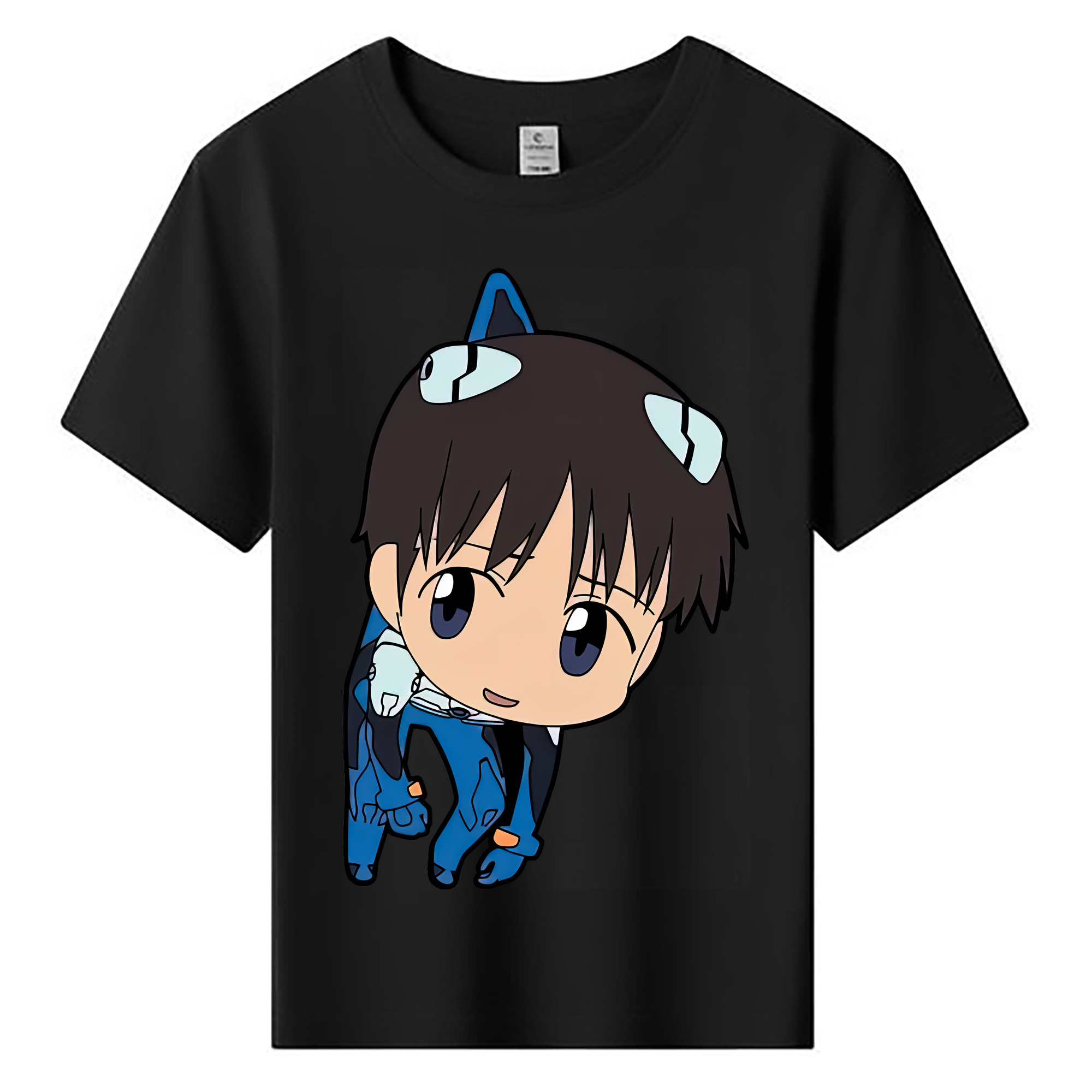 （画像用） EVA 新世紀エヴァンゲリオン 綿100％キッズTシャツ（フロントプリント）