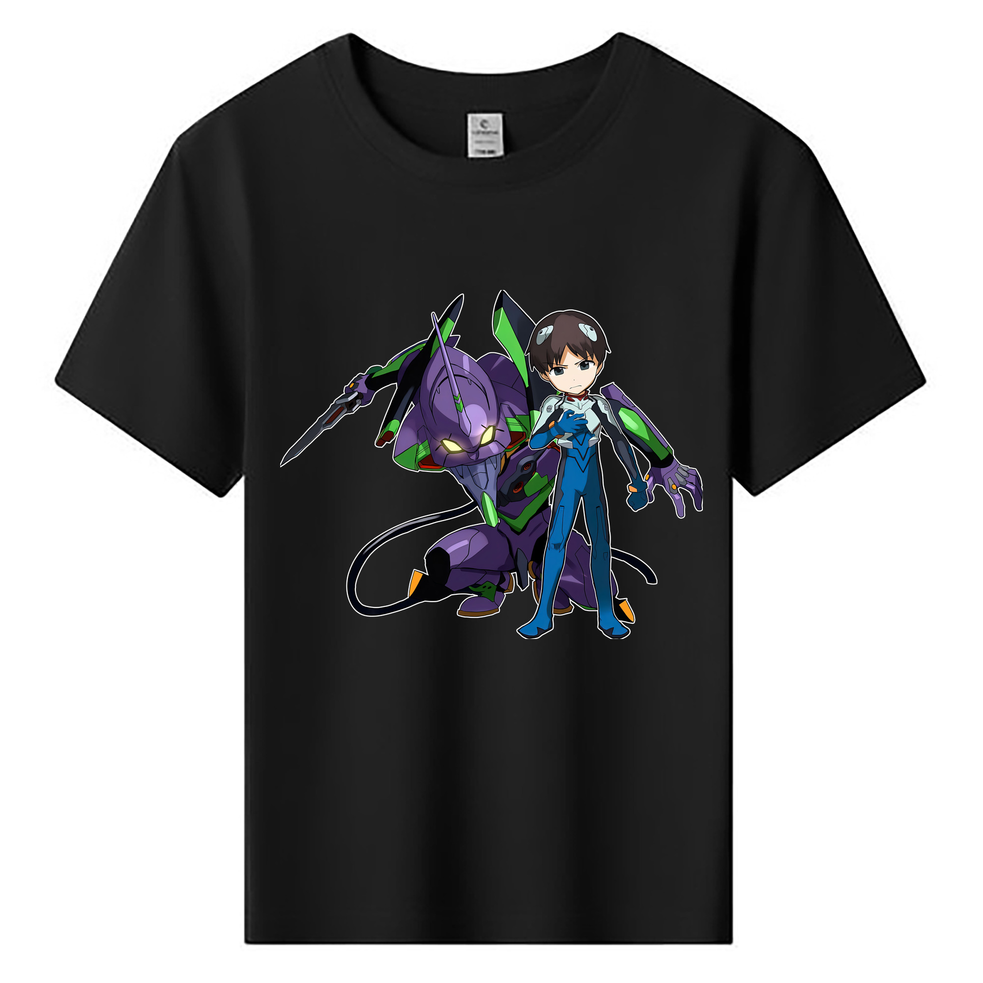（画像用） EVA 新世紀エヴァンゲリオン 綿100％キッズTシャツ（フロントプリント）