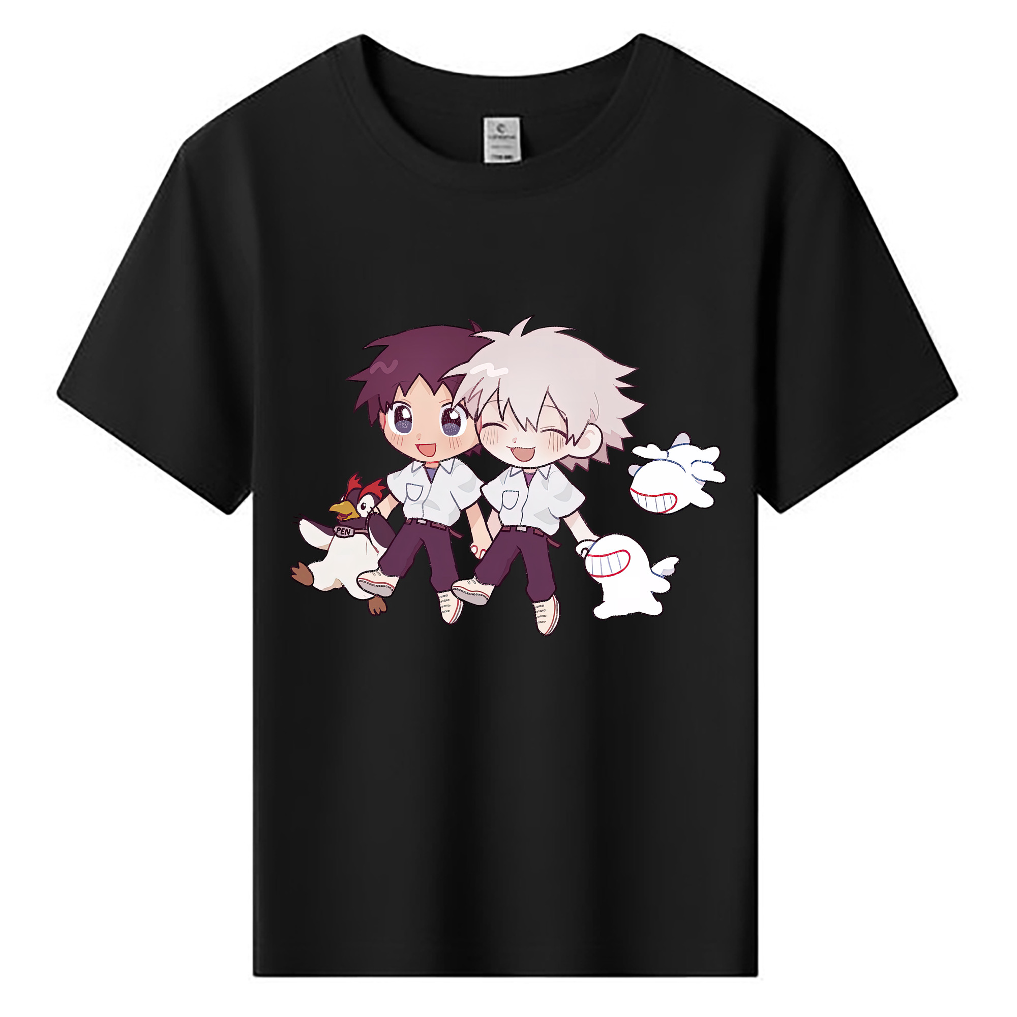 （画像用） EVA 新世紀エヴァンゲリオン 綿100％キッズTシャツ（フロントプリント）