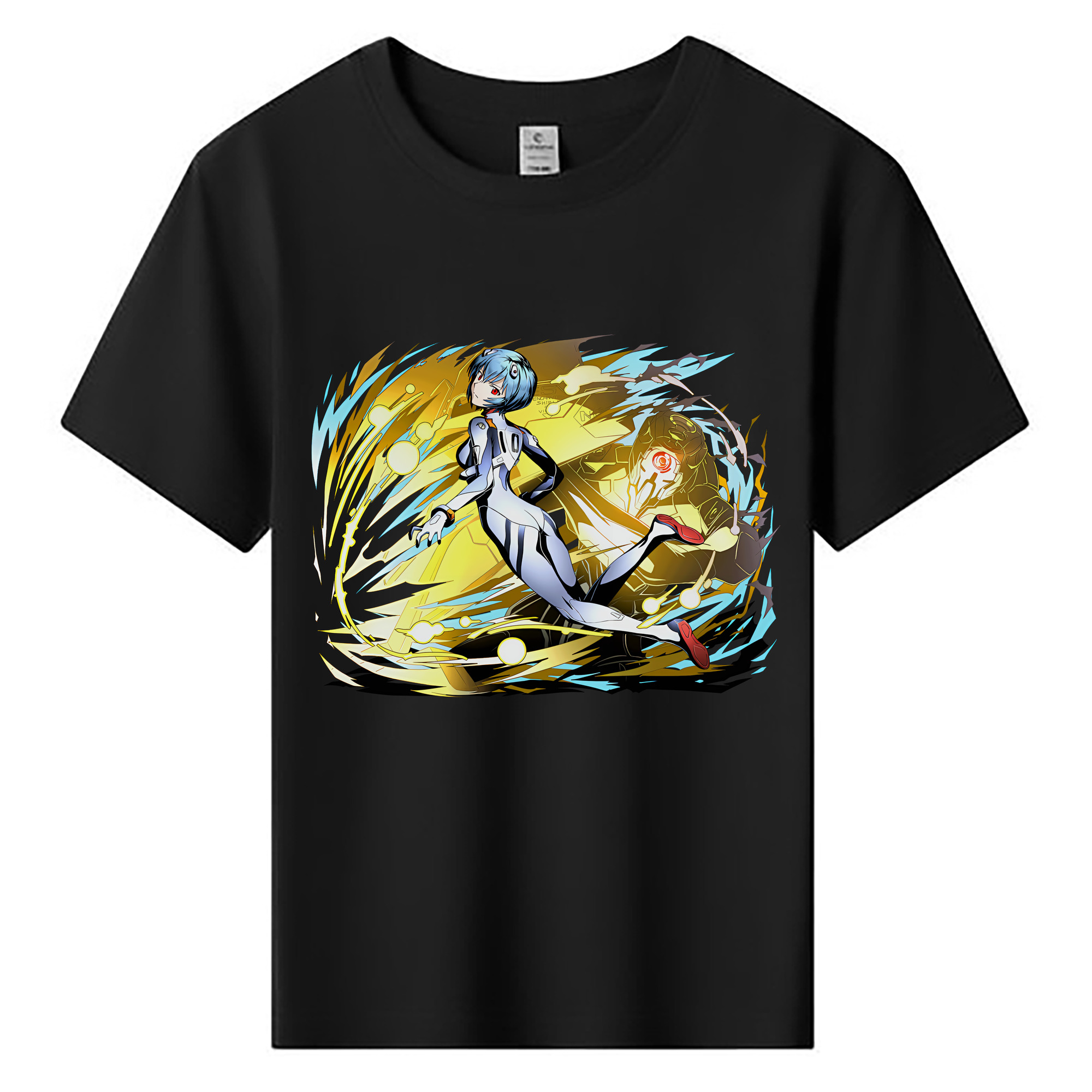 （画像用） EVA 新世紀エヴァンゲリオン 綿100％キッズTシャツ（フロントプリント）