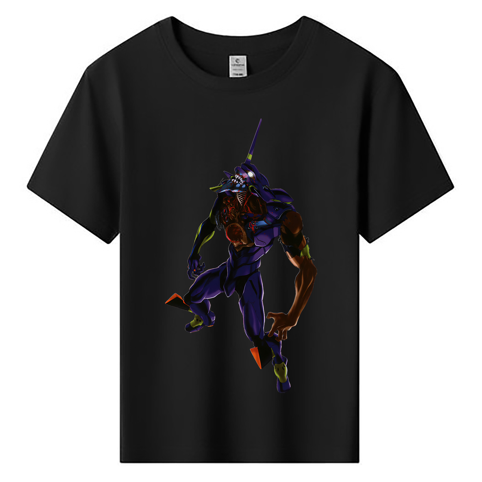 （画像用） EVA 新世紀エヴァンゲリオン 綿100％キッズTシャツ（フロントプリント）