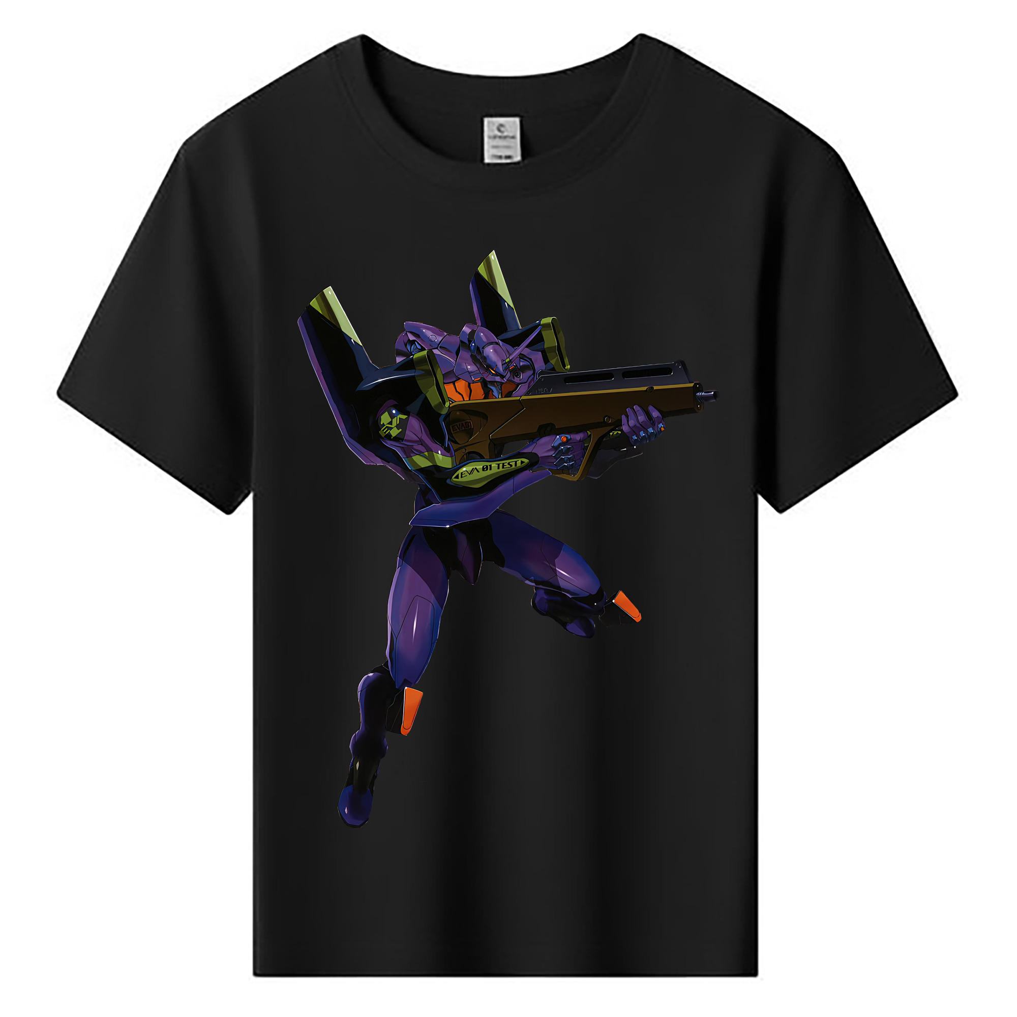 （画像用） EVA 新世紀エヴァンゲリオン 綿100％キッズTシャツ（フロントプリント）