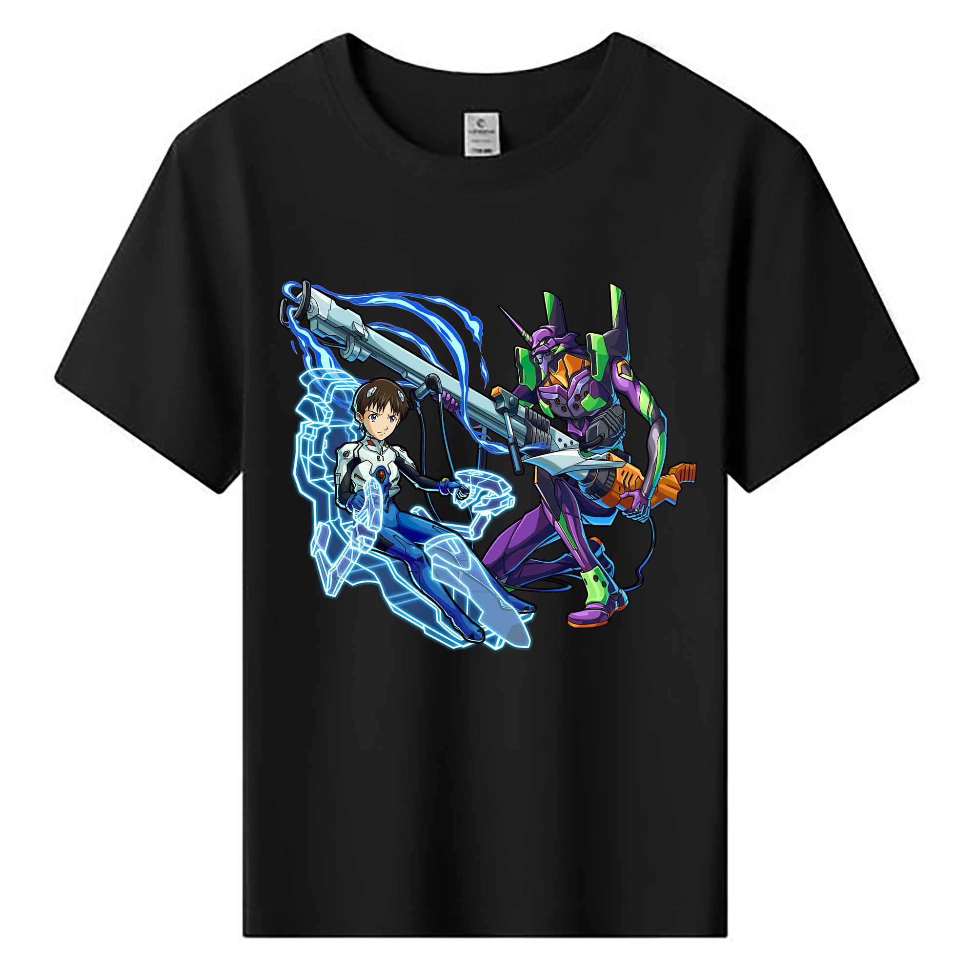 （画像用） EVA 新世紀エヴァンゲリオン 綿100％キッズTシャツ（フロントプリント）