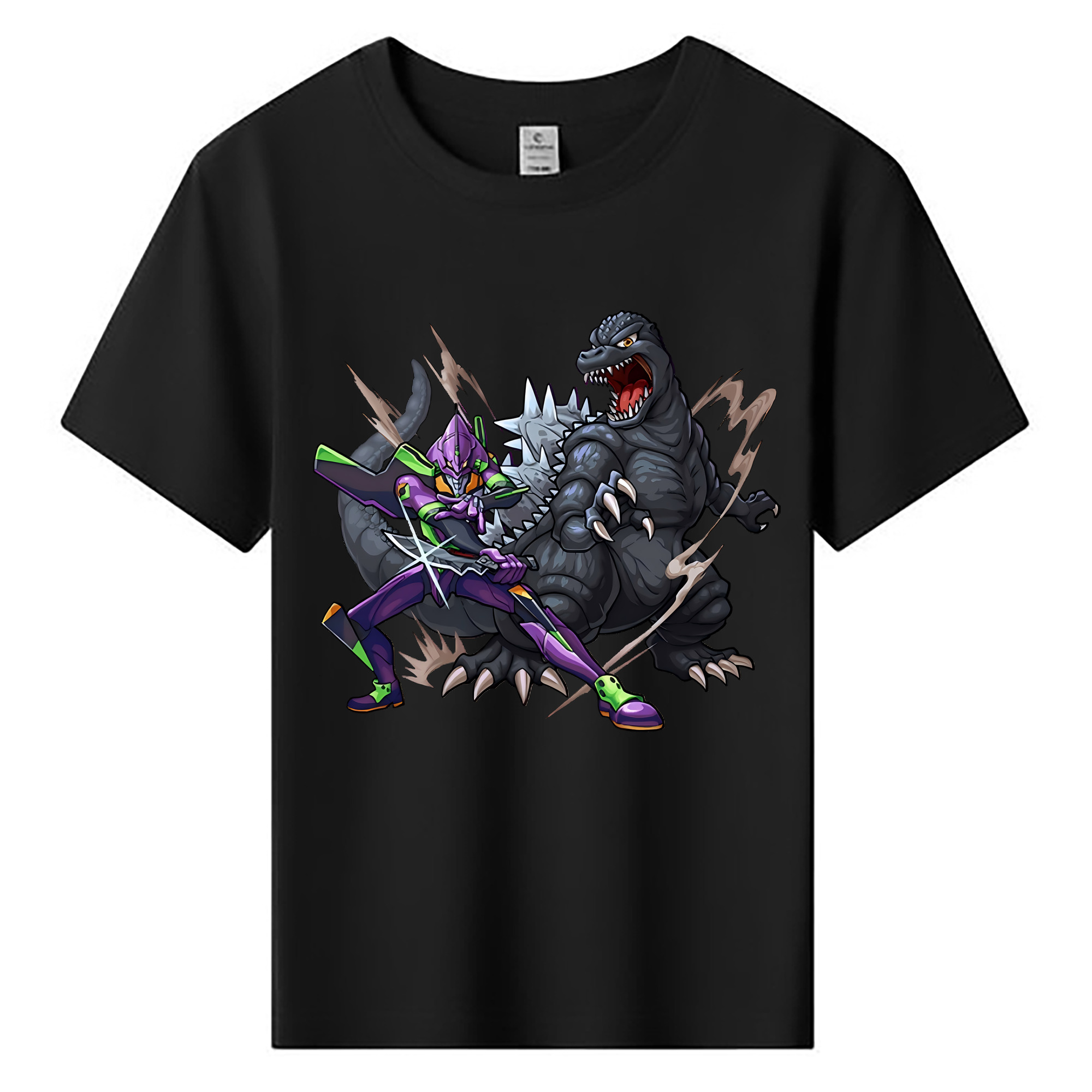 （画像用） EVA 新世紀エヴァンゲリオン 綿100％キッズTシャツ（フロントプリント）