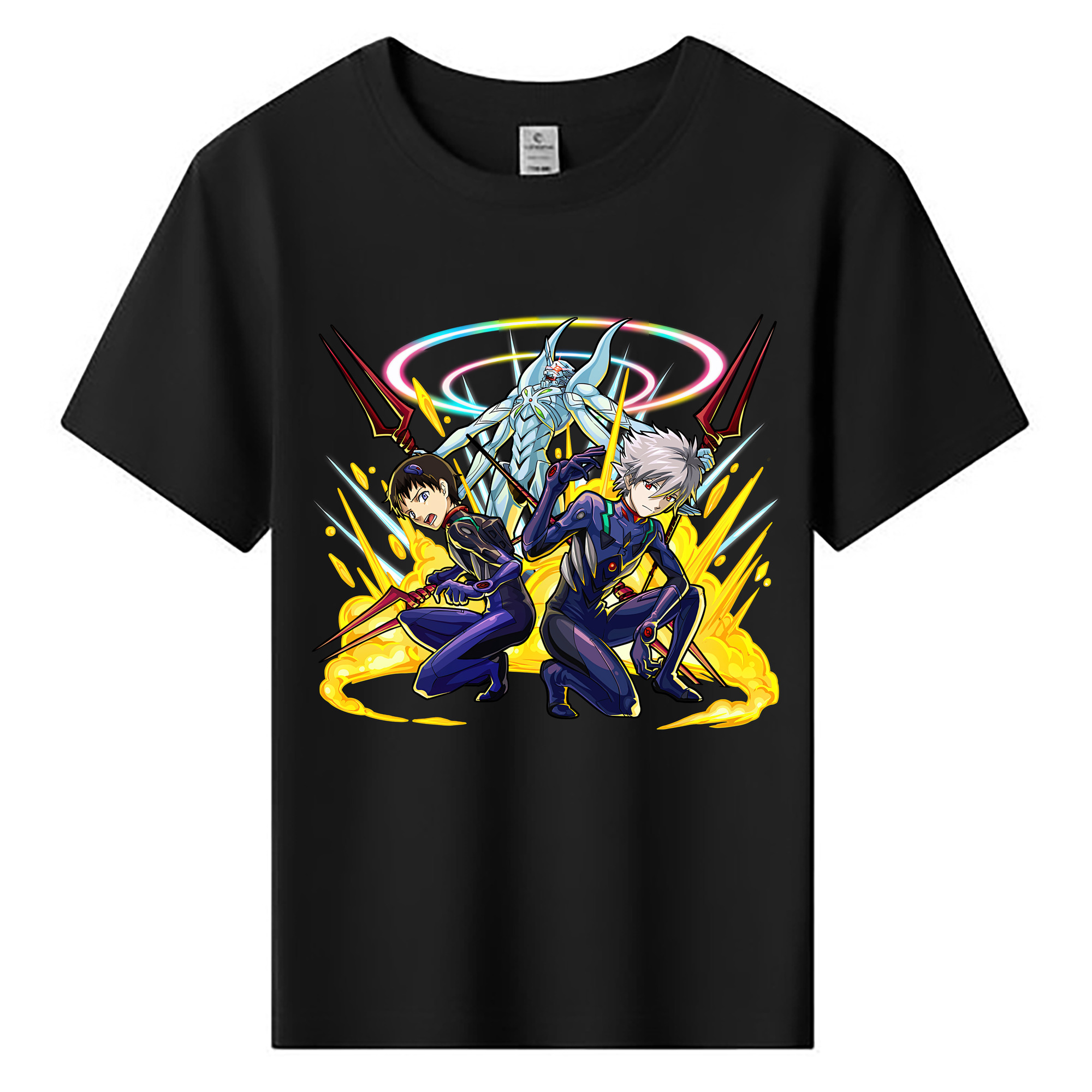 （画像用） EVA 新世紀エヴァンゲリオン 綿100％キッズTシャツ（フロントプリント）