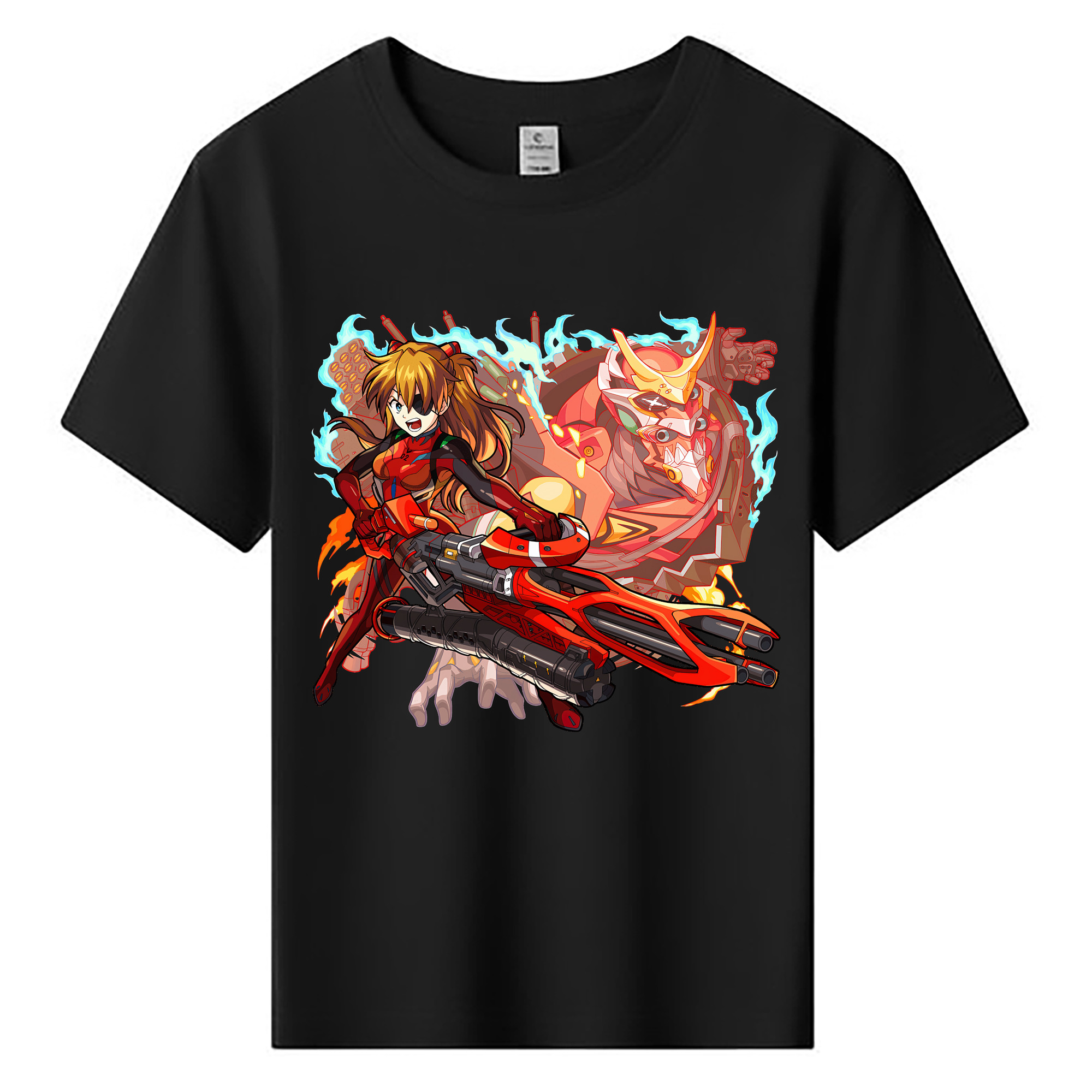 （画像用） EVA 新世紀エヴァンゲリオン 綿100％キッズTシャツ（フロントプリント）