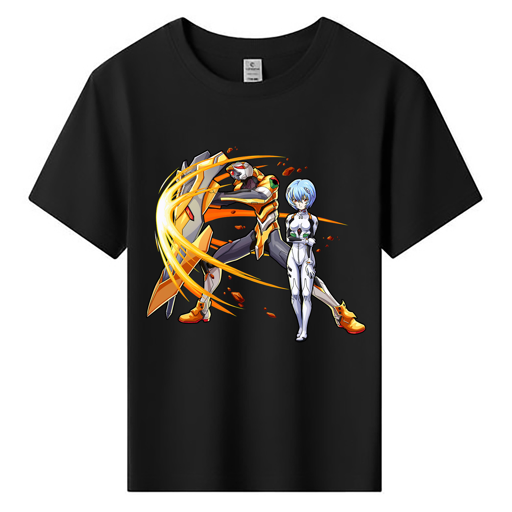 （画像用） EVA 新世紀エヴァンゲリオン 綿100％キッズTシャツ（フロントプリント）