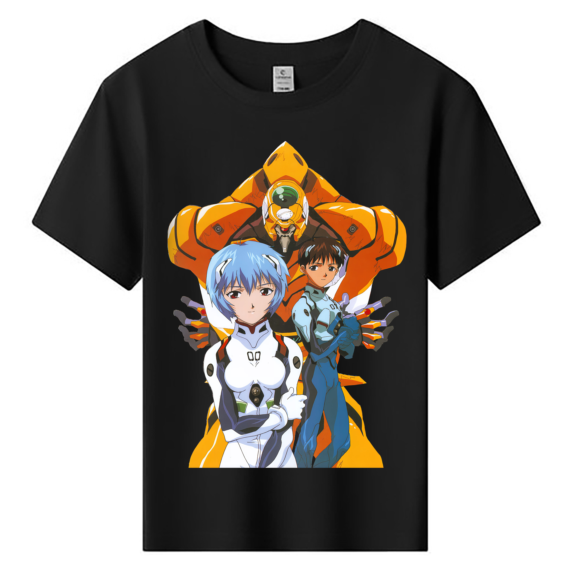 （画像用） EVA 新世紀エヴァンゲリオン 綿100％キッズTシャツ（フロントプリント）