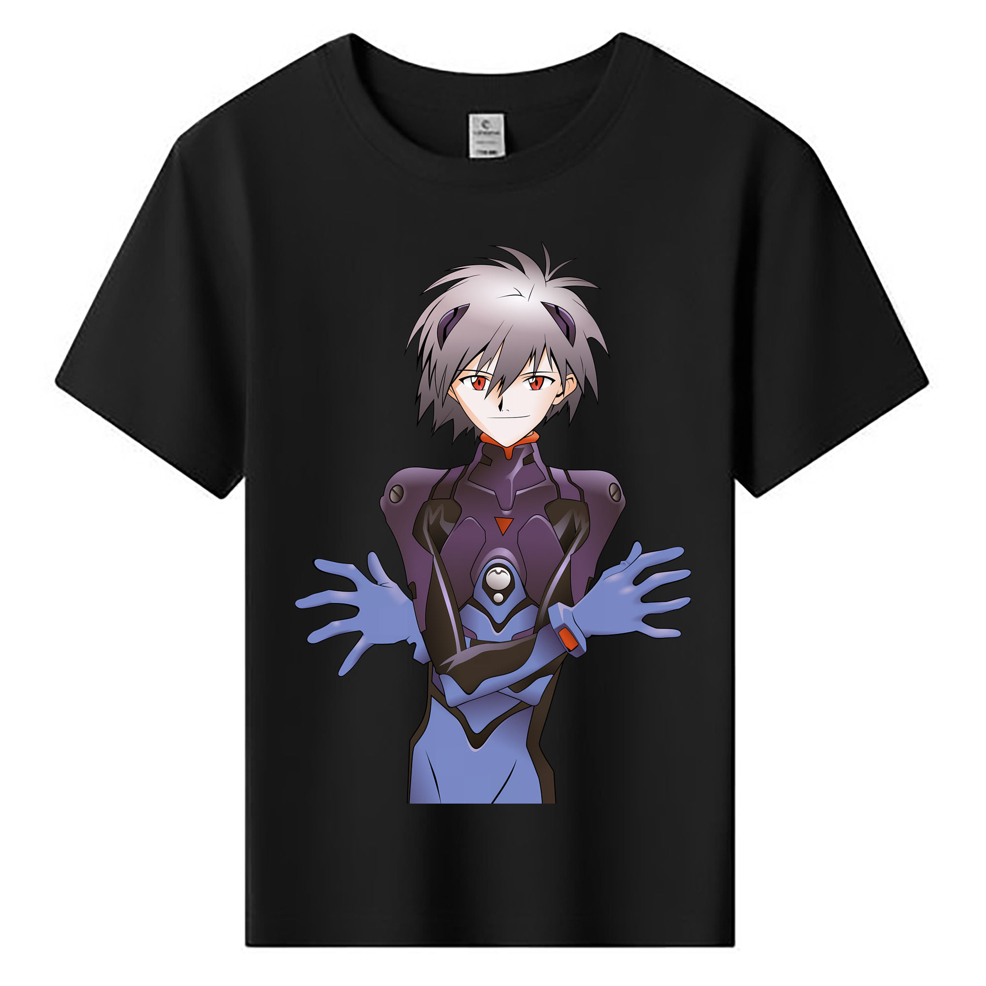 （画像用） EVA 新世紀エヴァンゲリオン 綿100％キッズTシャツ（フロントプリント）