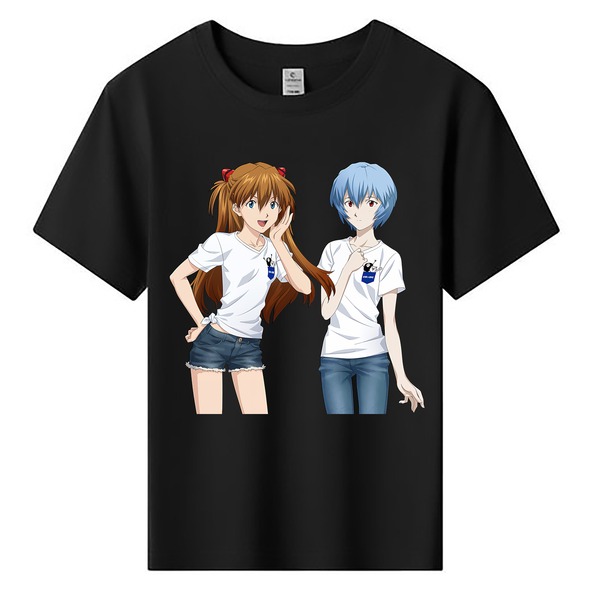 （画像用） EVA 新世紀エヴァンゲリオン 綿100％キッズTシャツ（フロントプリント）