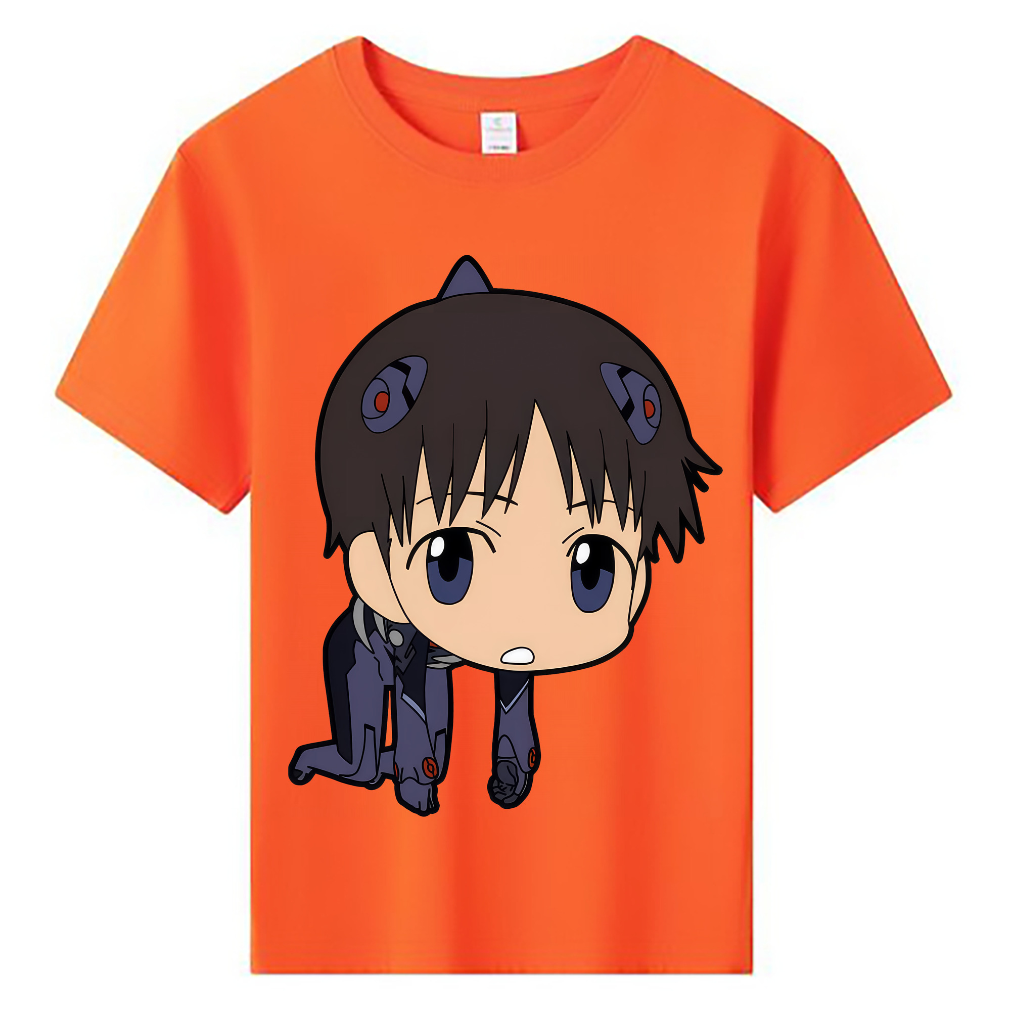 （画像用） EVA 新世紀エヴァンゲリオン 綿100％キッズTシャツ（フロントプリント）