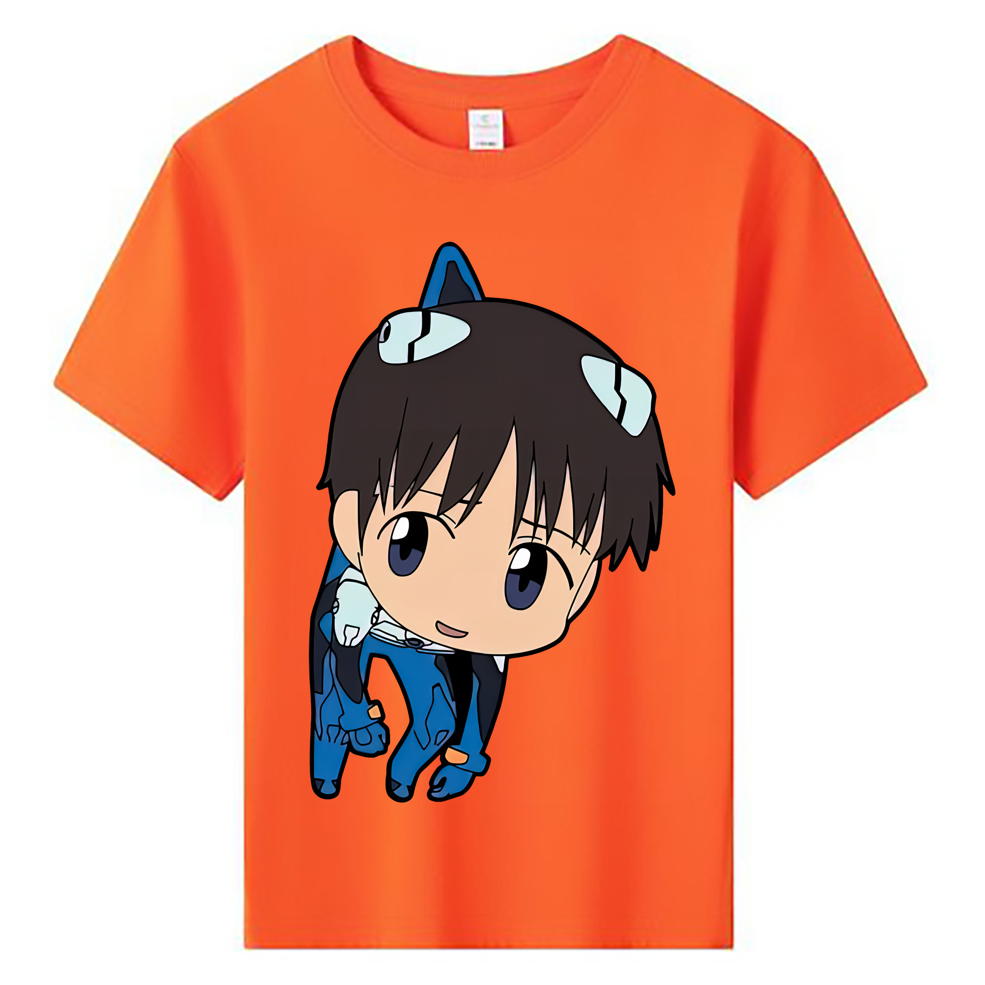 （画像用） EVA 新世紀エヴァンゲリオン 綿100％キッズTシャツ（フロントプリント）