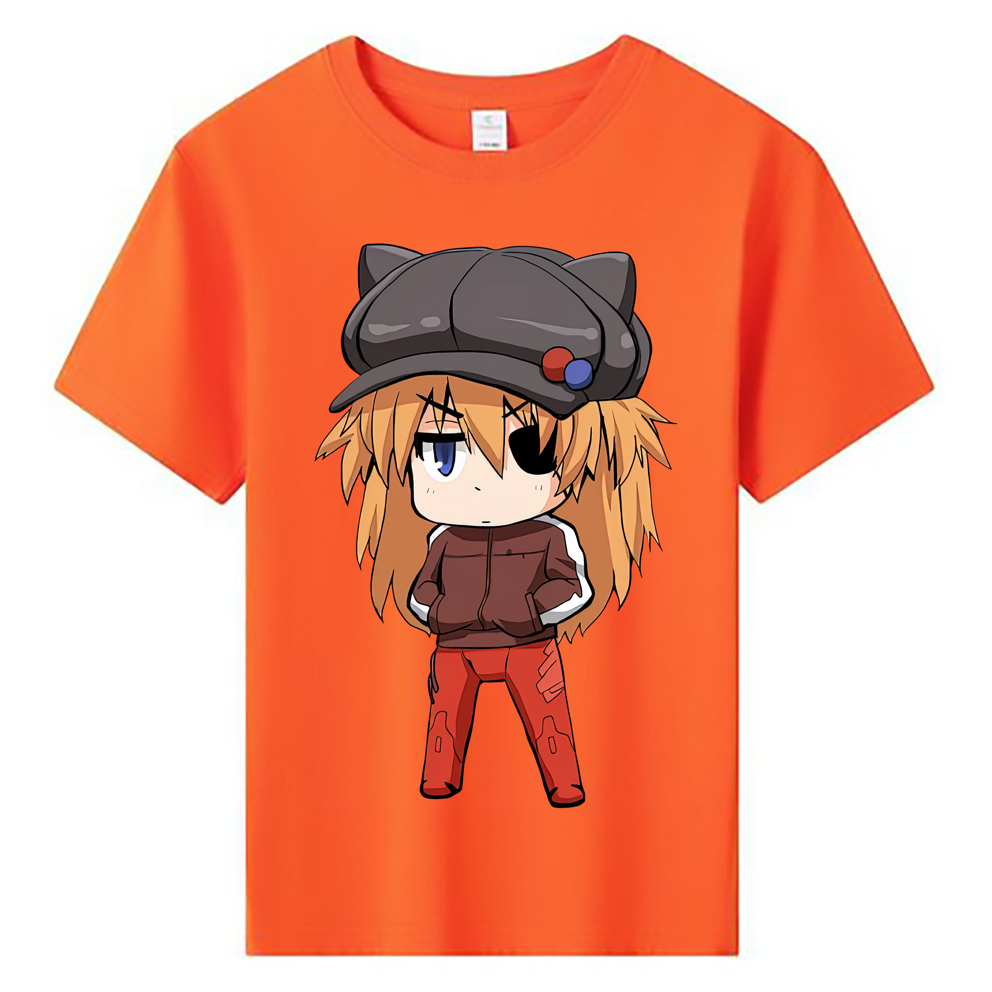 （画像用） EVA 新世紀エヴァンゲリオン 綿100％キッズTシャツ（フロントプリント）