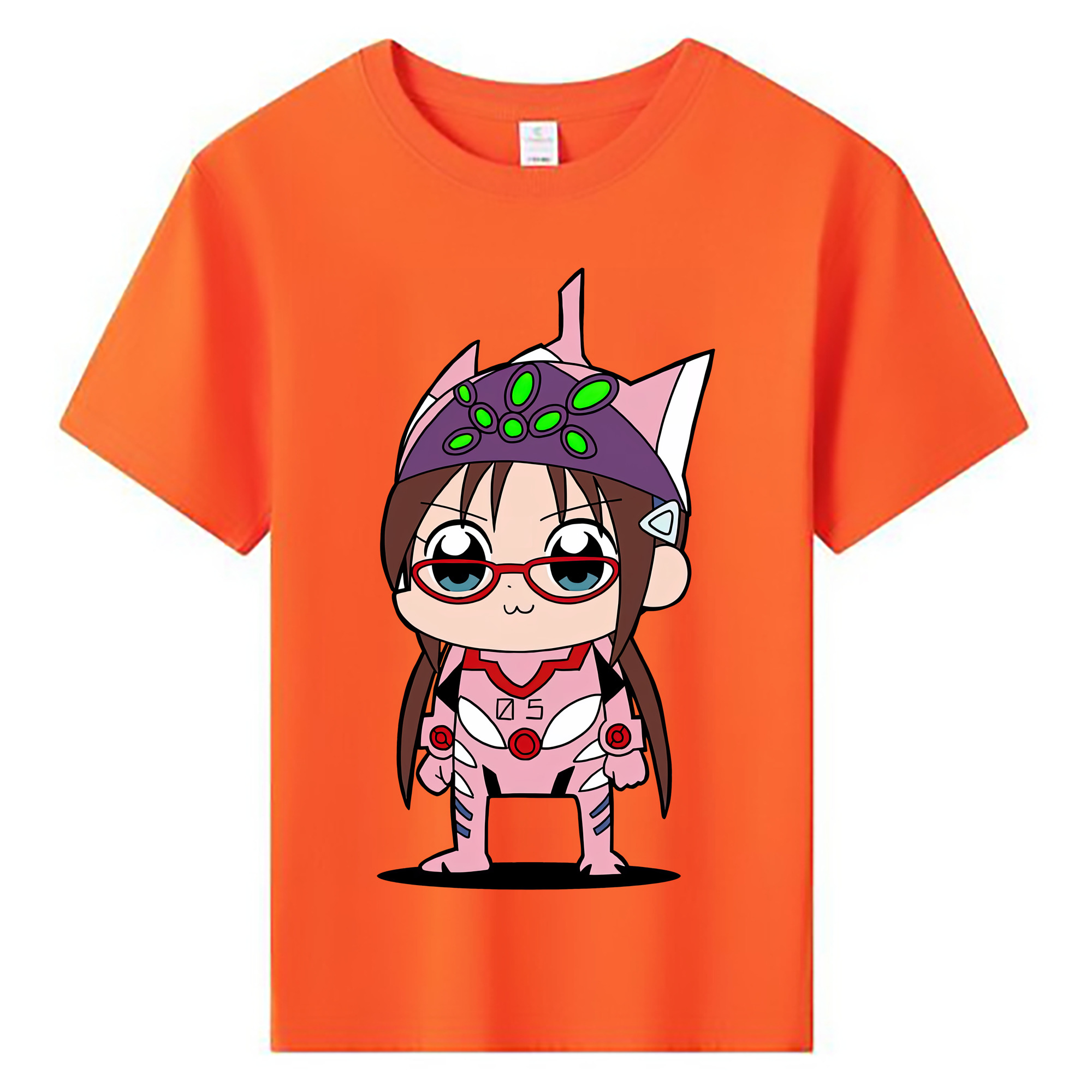 （画像用） EVA 新世紀エヴァンゲリオン 綿100％キッズTシャツ（フロントプリント）