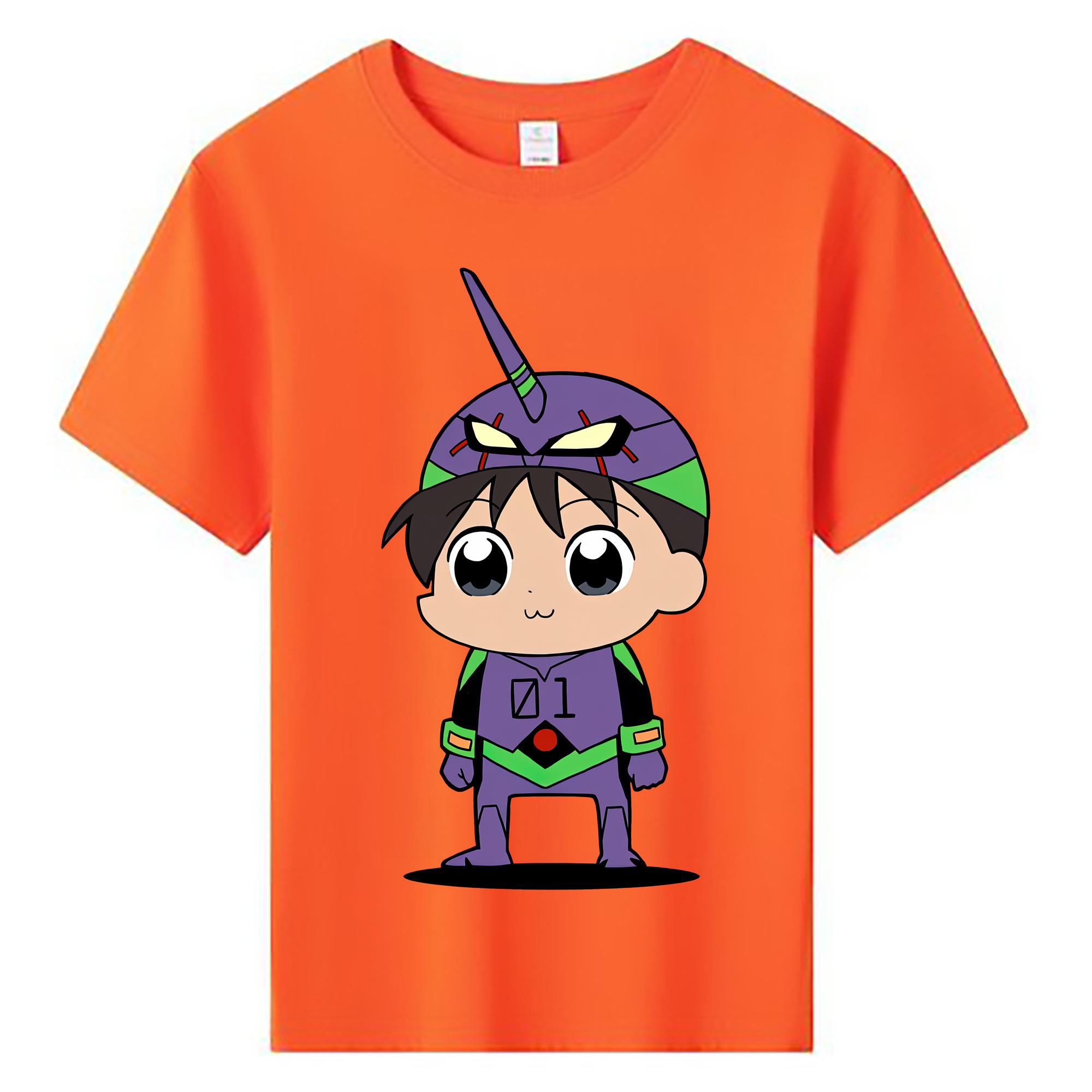 （画像用） EVA 新世紀エヴァンゲリオン 綿100％キッズTシャツ（フロントプリント）