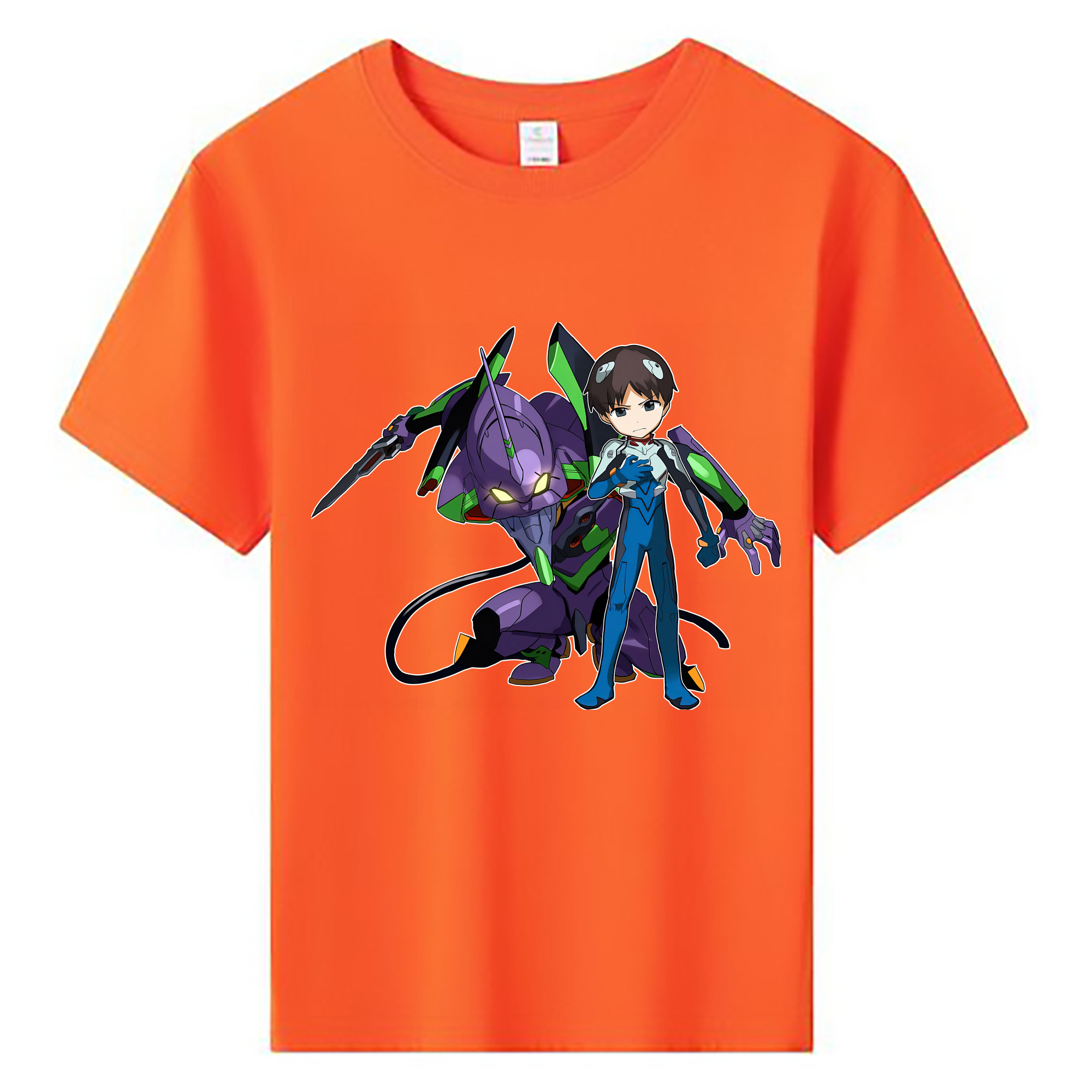 （画像用） EVA 新世紀エヴァンゲリオン 綿100％キッズTシャツ（フロントプリント）