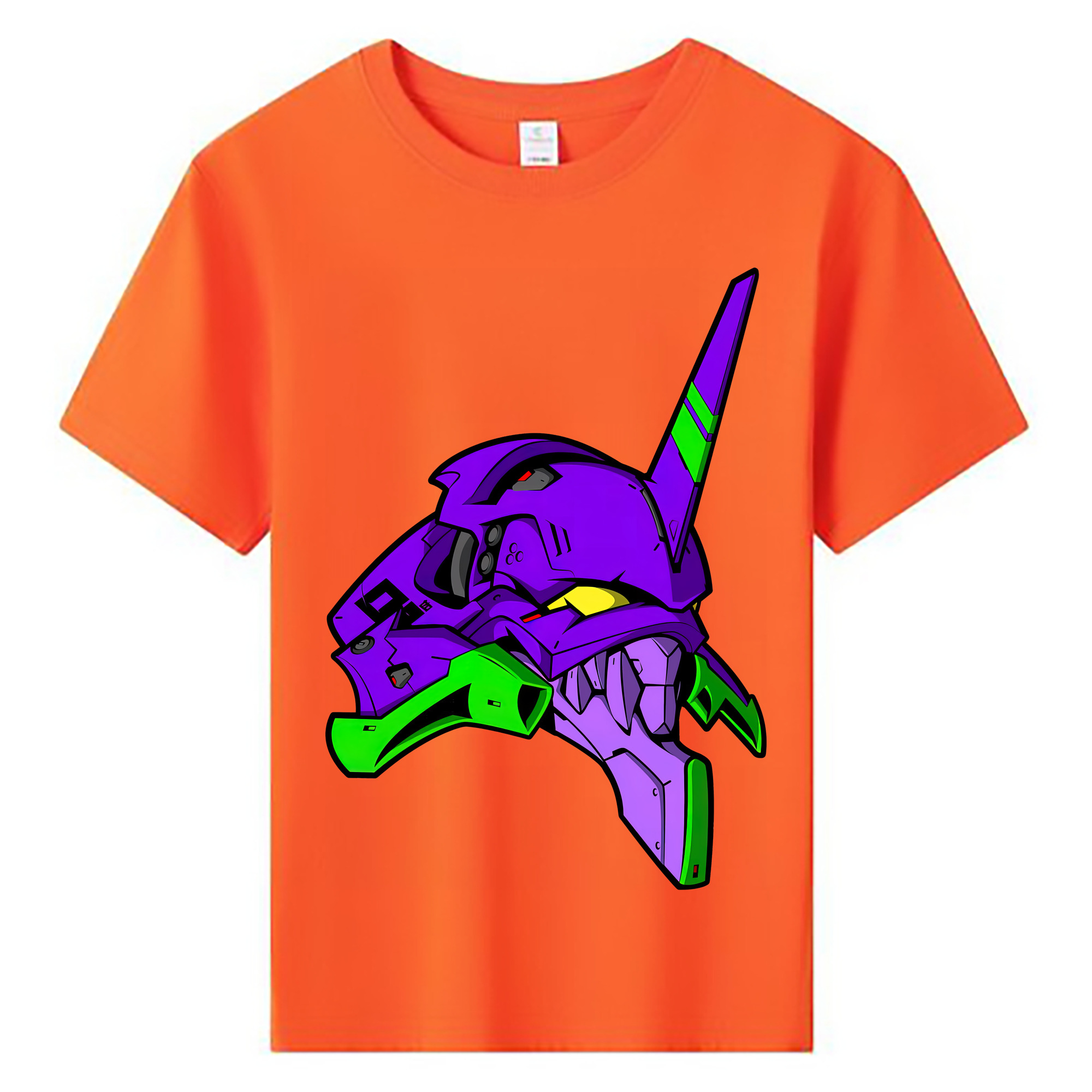 （画像用） EVA 新世紀エヴァンゲリオン 綿100％キッズTシャツ（フロントプリント）