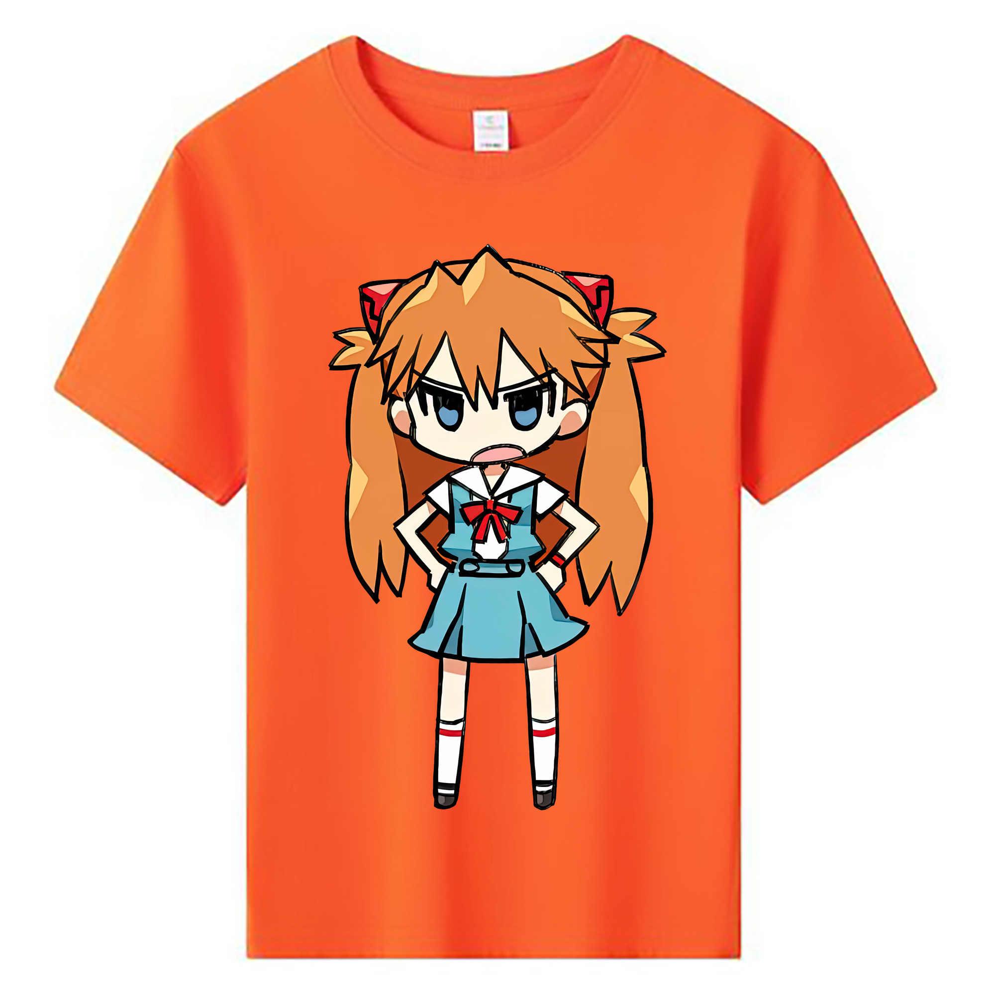 （画像用） EVA 新世紀エヴァンゲリオン 綿100％キッズTシャツ（フロントプリント）