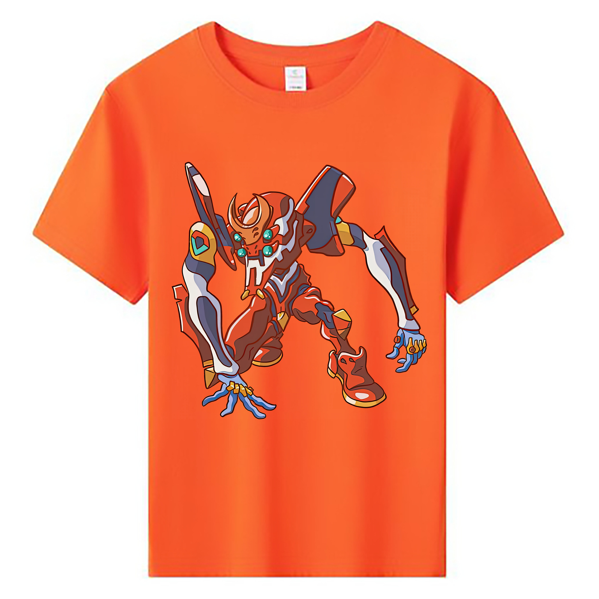 （画像用） EVA 新世紀エヴァンゲリオン 綿100％キッズTシャツ（フロントプリント）