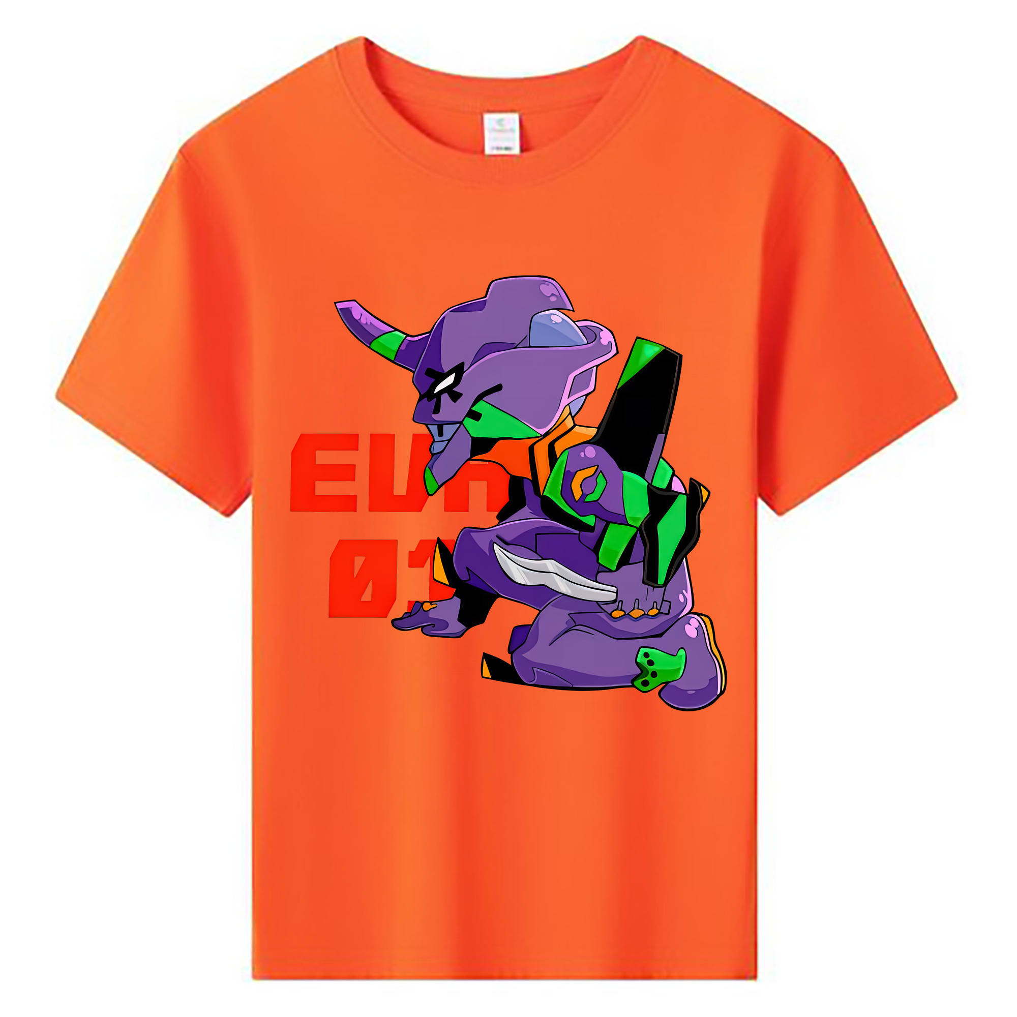 （画像用） EVA 新世紀エヴァンゲリオン 綿100％キッズTシャツ（フロントプリント）