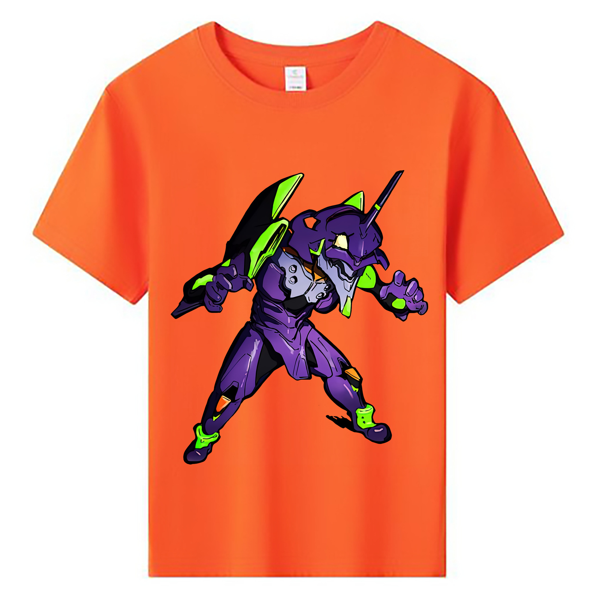 （画像用） EVA 新世紀エヴァンゲリオン 綿100％キッズTシャツ（フロントプリント）