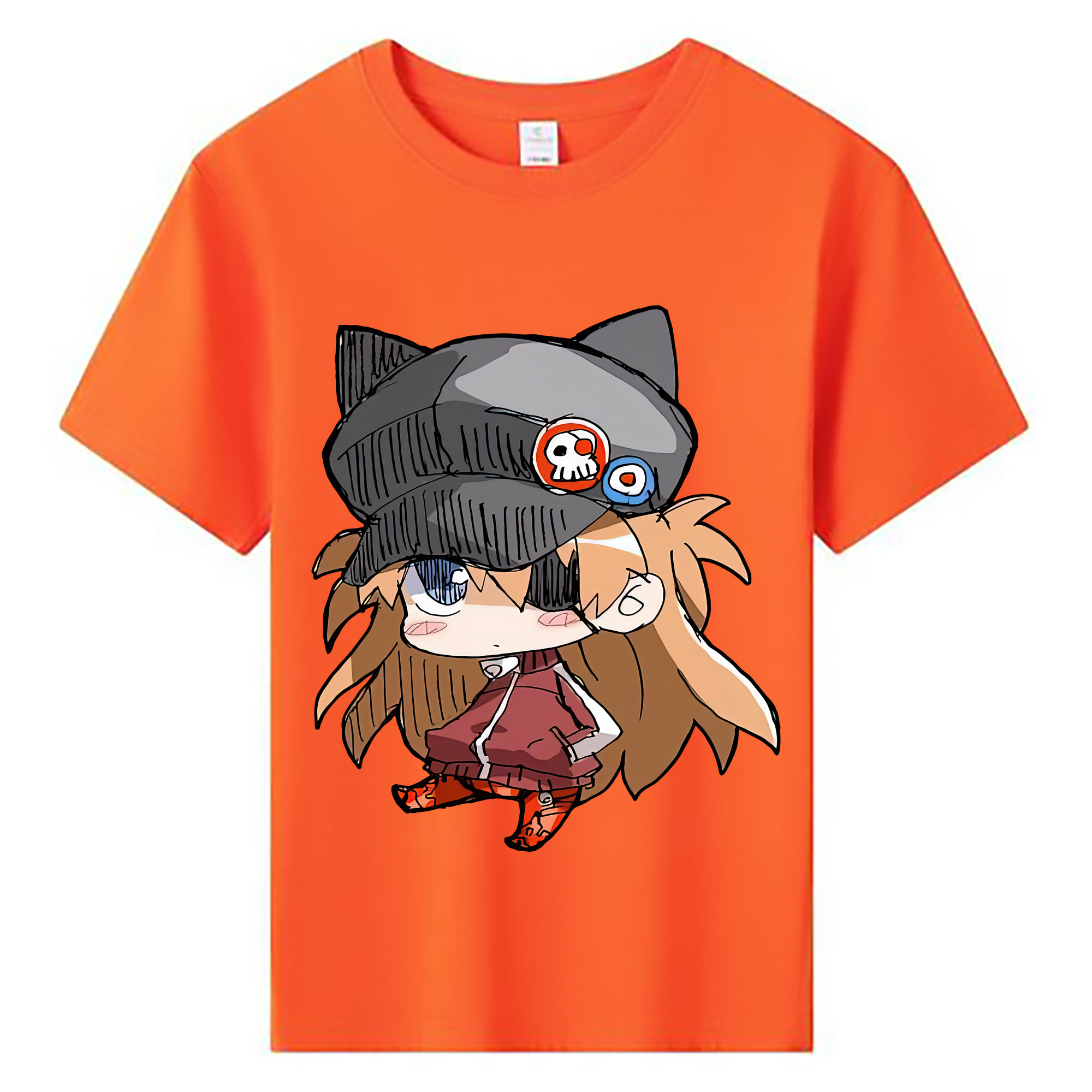 （画像用） EVA 新世紀エヴァンゲリオン 綿100％キッズTシャツ（フロントプリント）