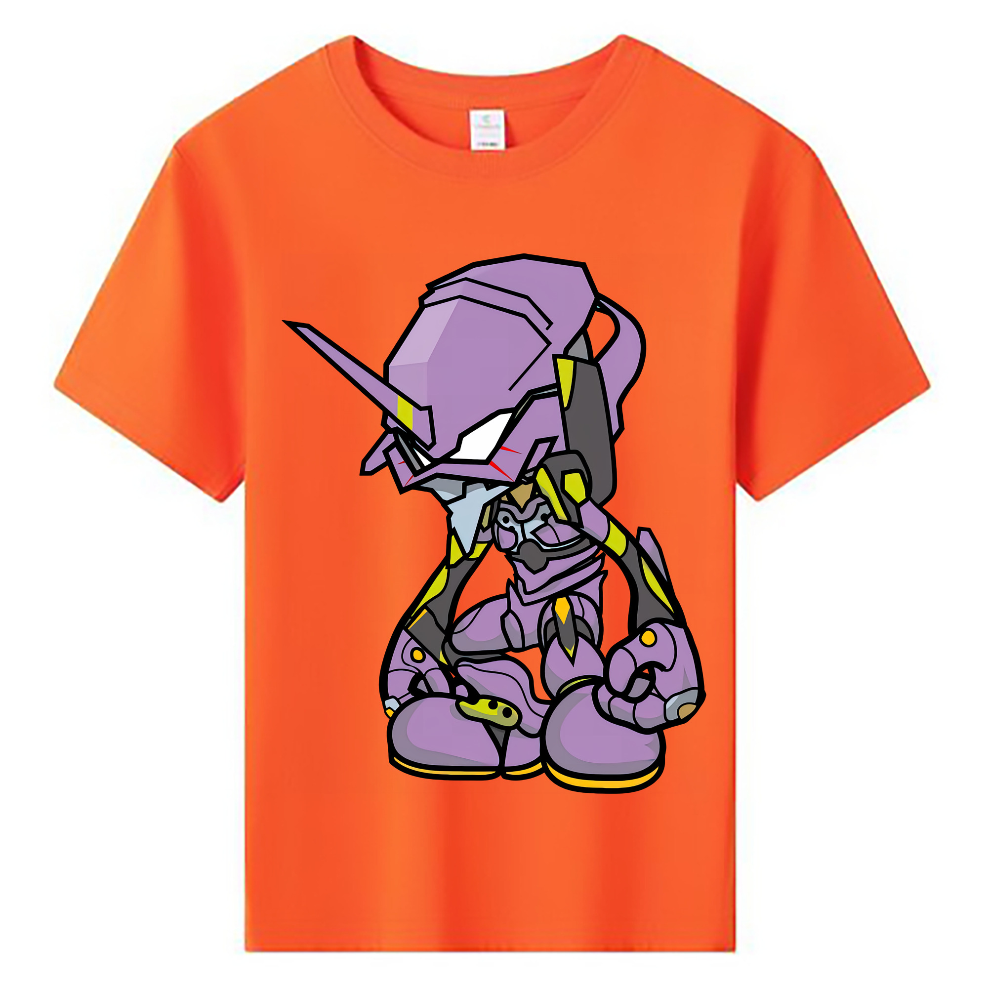（画像用） EVA 新世紀エヴァンゲリオン 綿100％キッズTシャツ（フロントプリント）