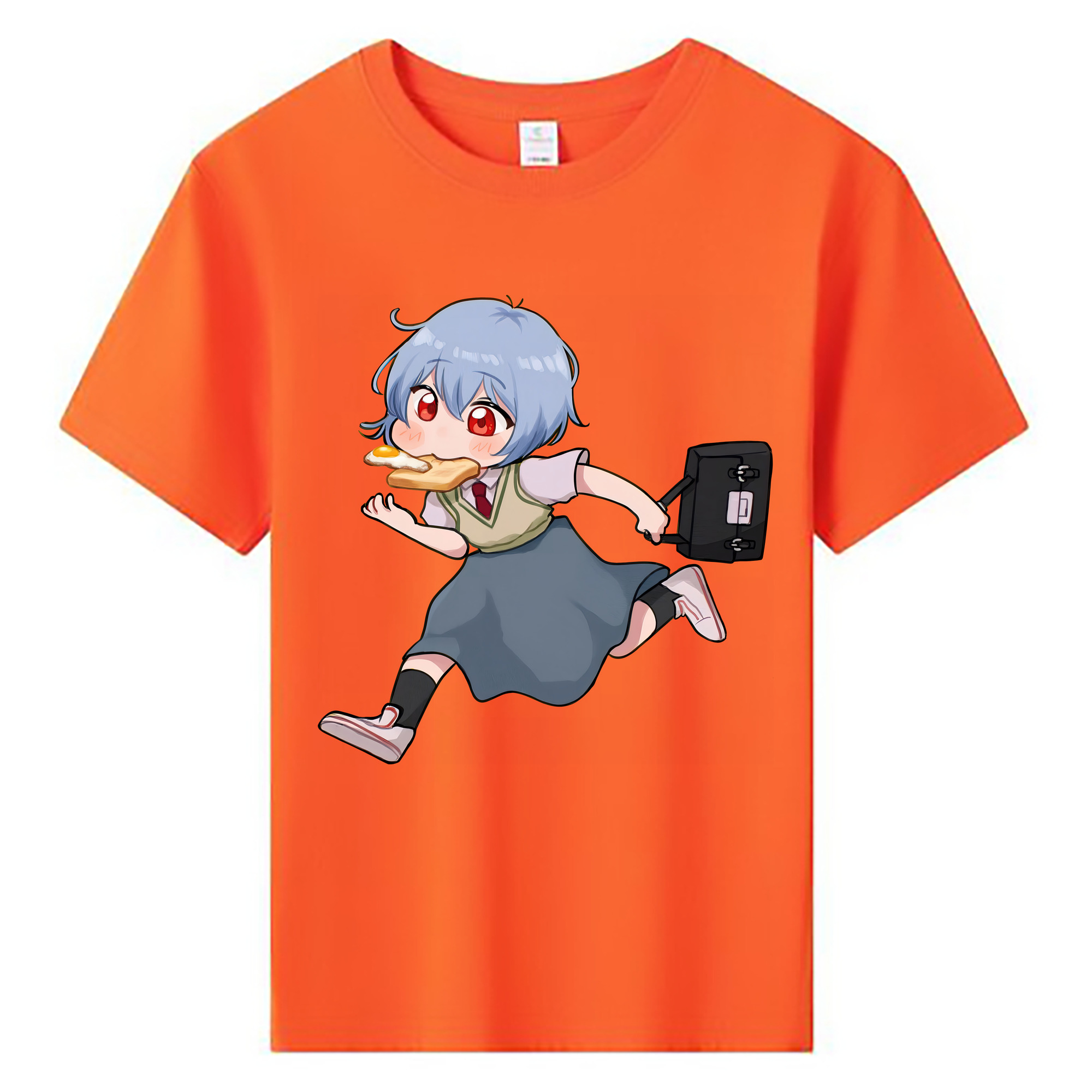 （画像用） EVA 新世紀エヴァンゲリオン 綿100％キッズTシャツ（フロントプリント）
